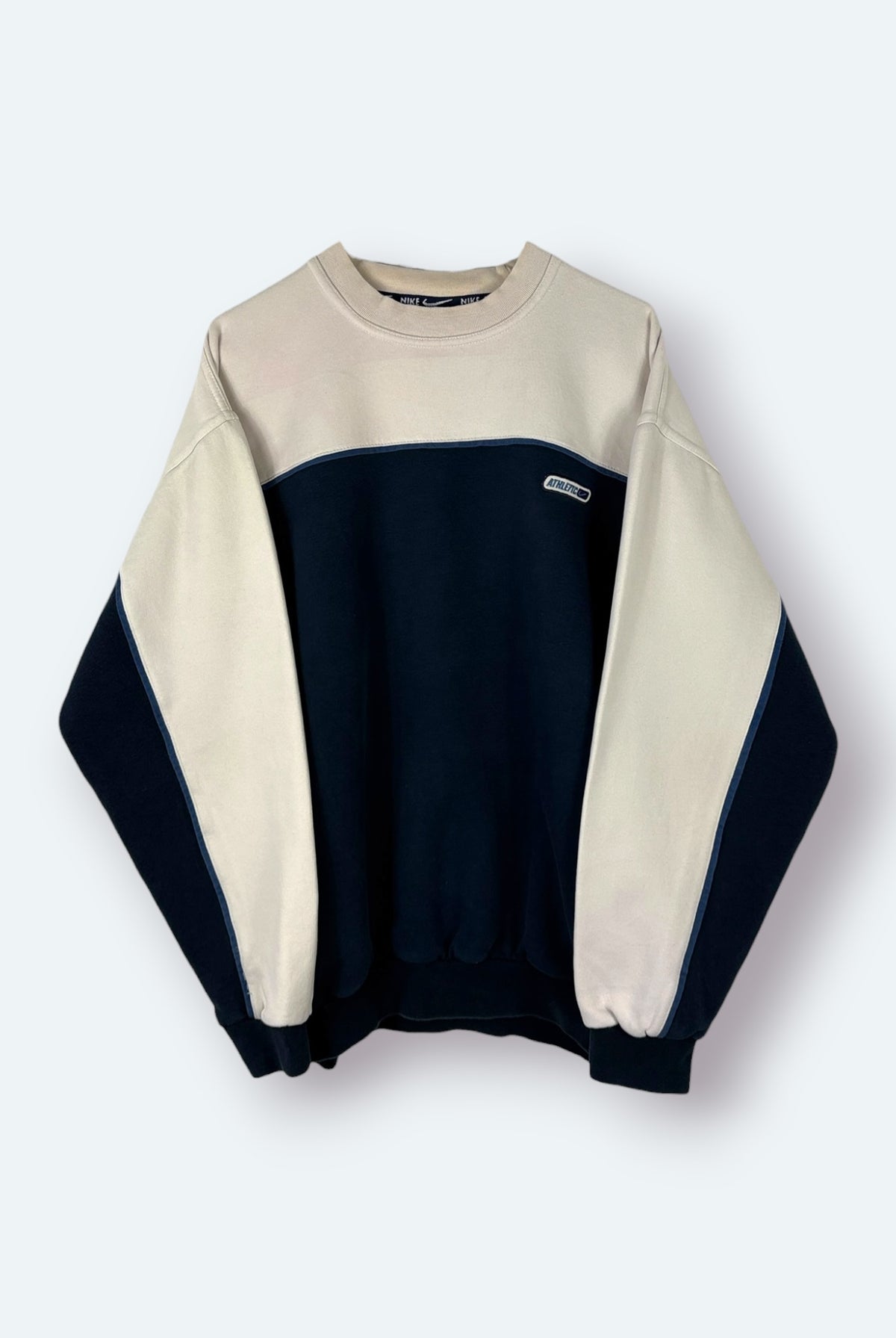 Nike Vintage Sweater Blau Beige XL