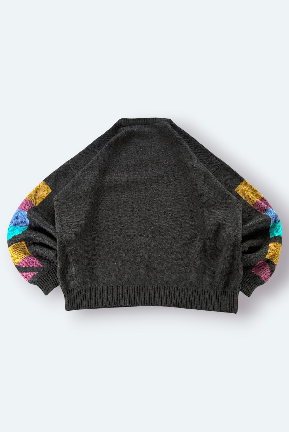 Ohne Marke Vintage Strickpullover Abstrakt Bunt M