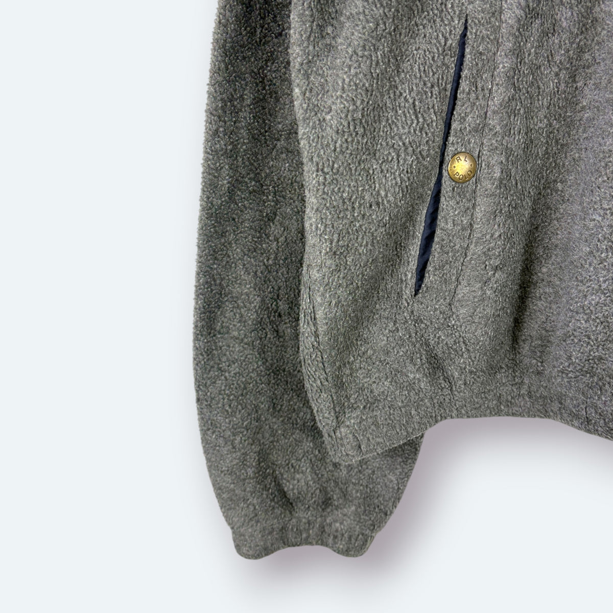 Ralph Lauren Vintage Fleece Jacke Grau M – Foto 4
