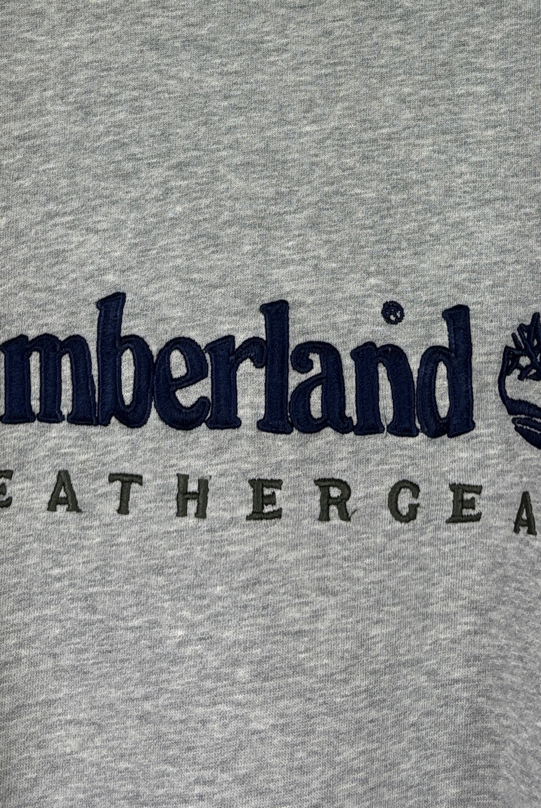 Timberland Vintage Sweater Big Logo Grau L – Foto 2