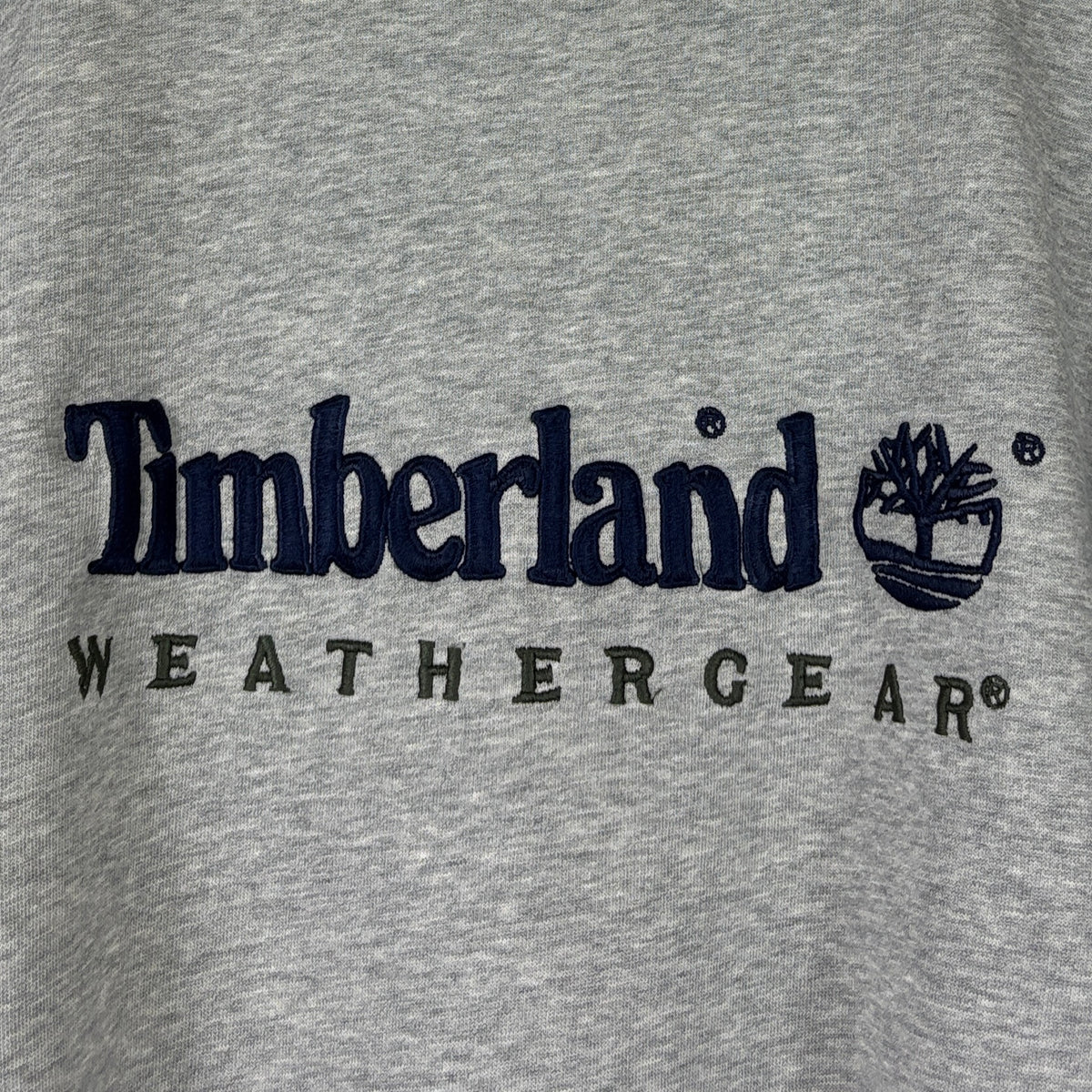 Timberland Vintage Sweater Big Logo Grau L – Foto 2