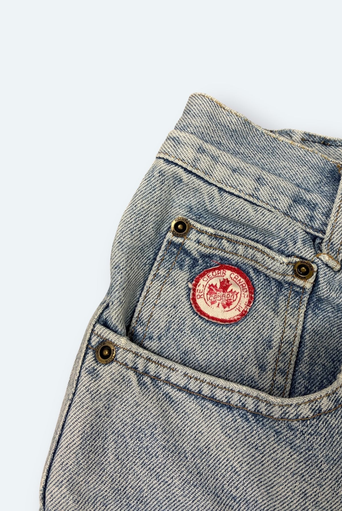 Wampum Vintage Jeans Hellblau 48 – Foto 4
