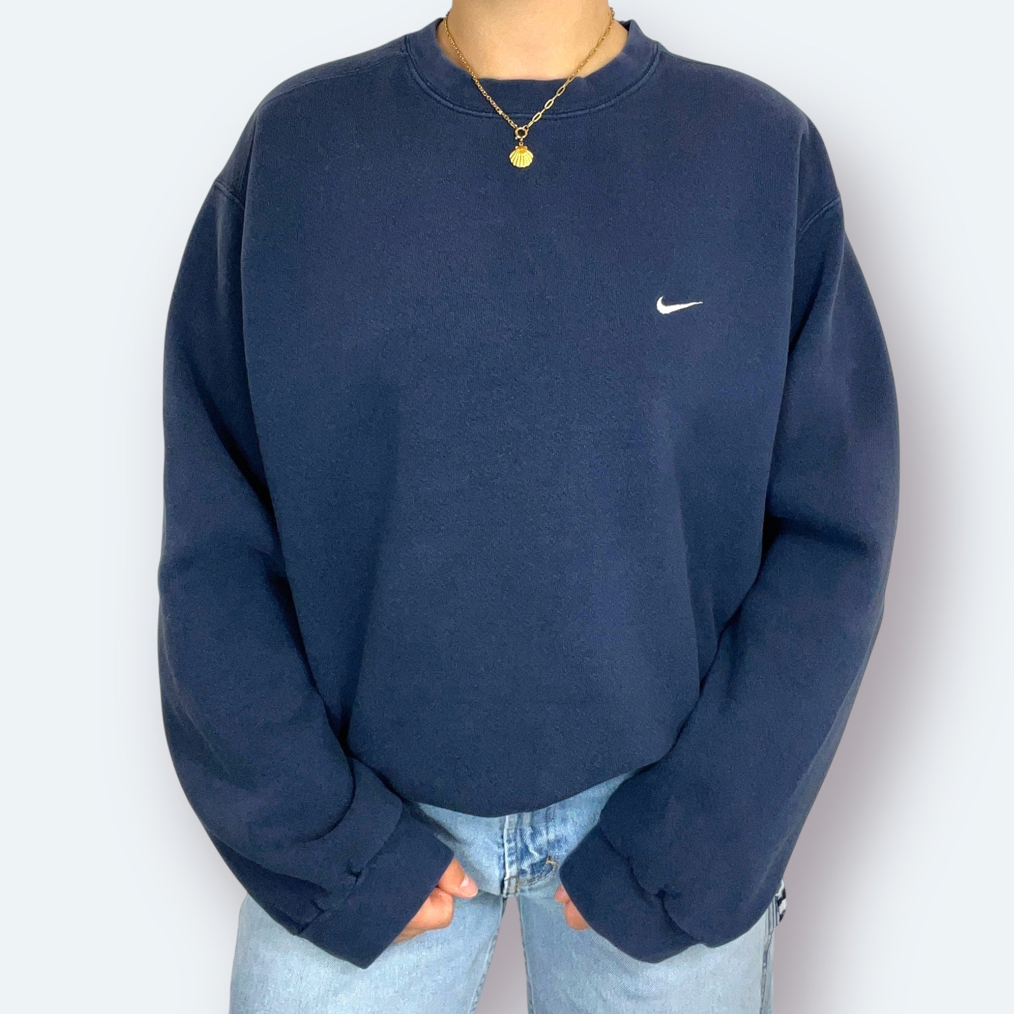 Nike 90er Sweater Blau M - Vinverse