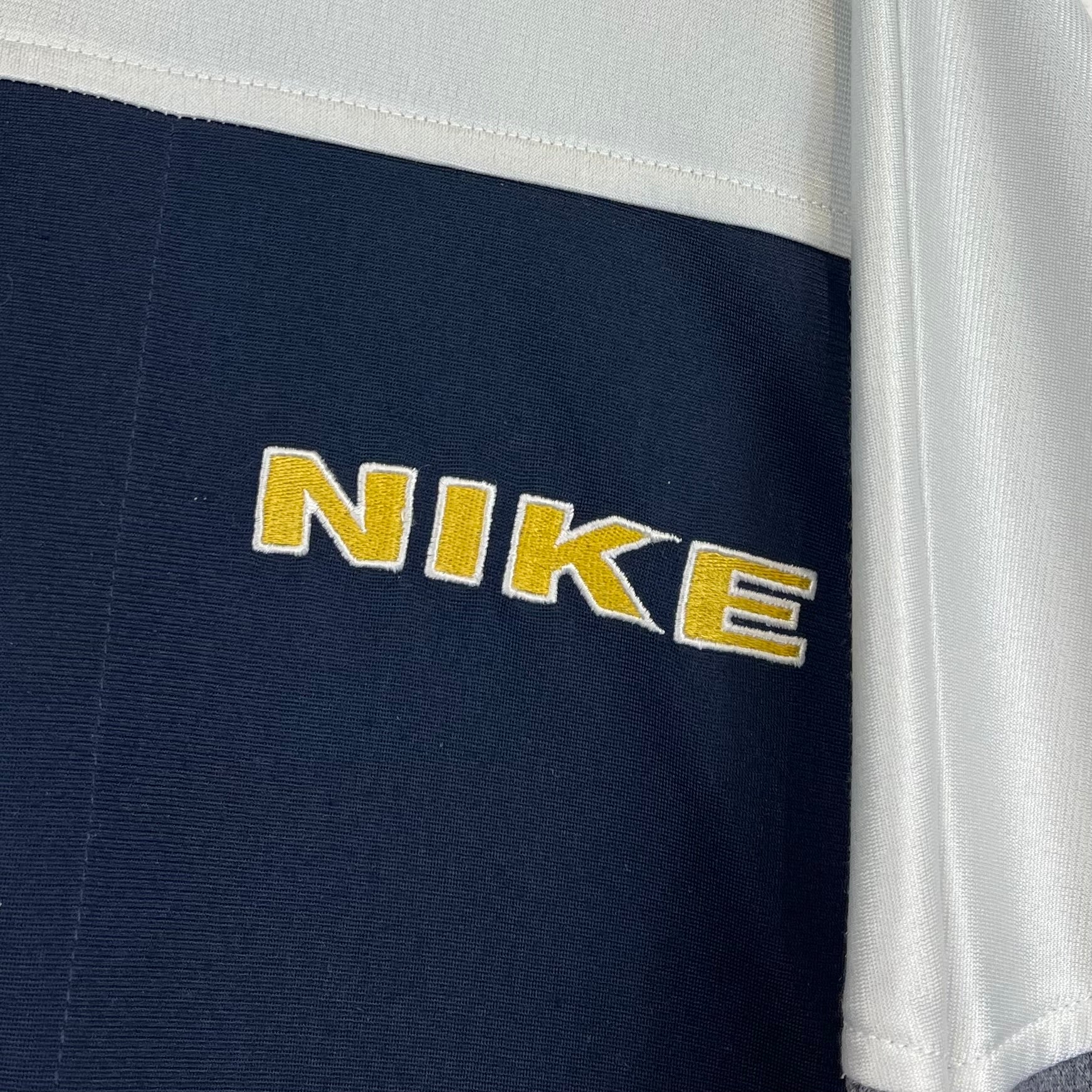 Nike 90er Vintage Trainingsjacke bestickt Blau M - Vinverse