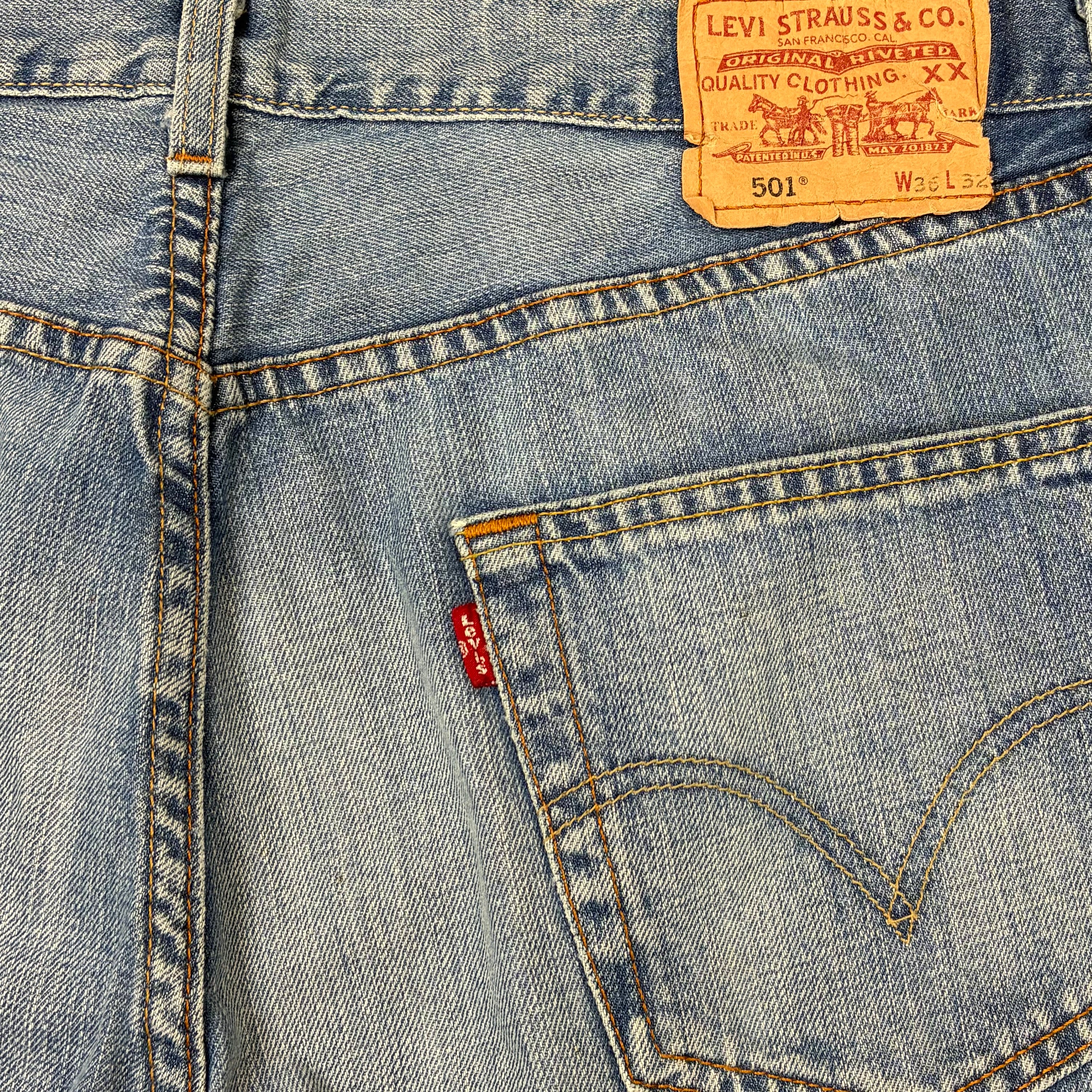 Levi’s Jeans Hose 501 Blau W36 L32 - Vinverse