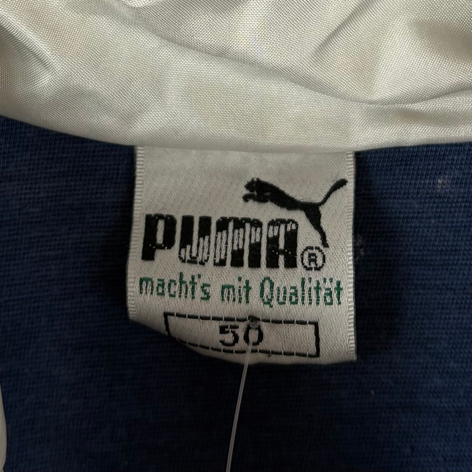 Puma 90s Vintage Trainingsjacke Weiß Blau M - Vinverse