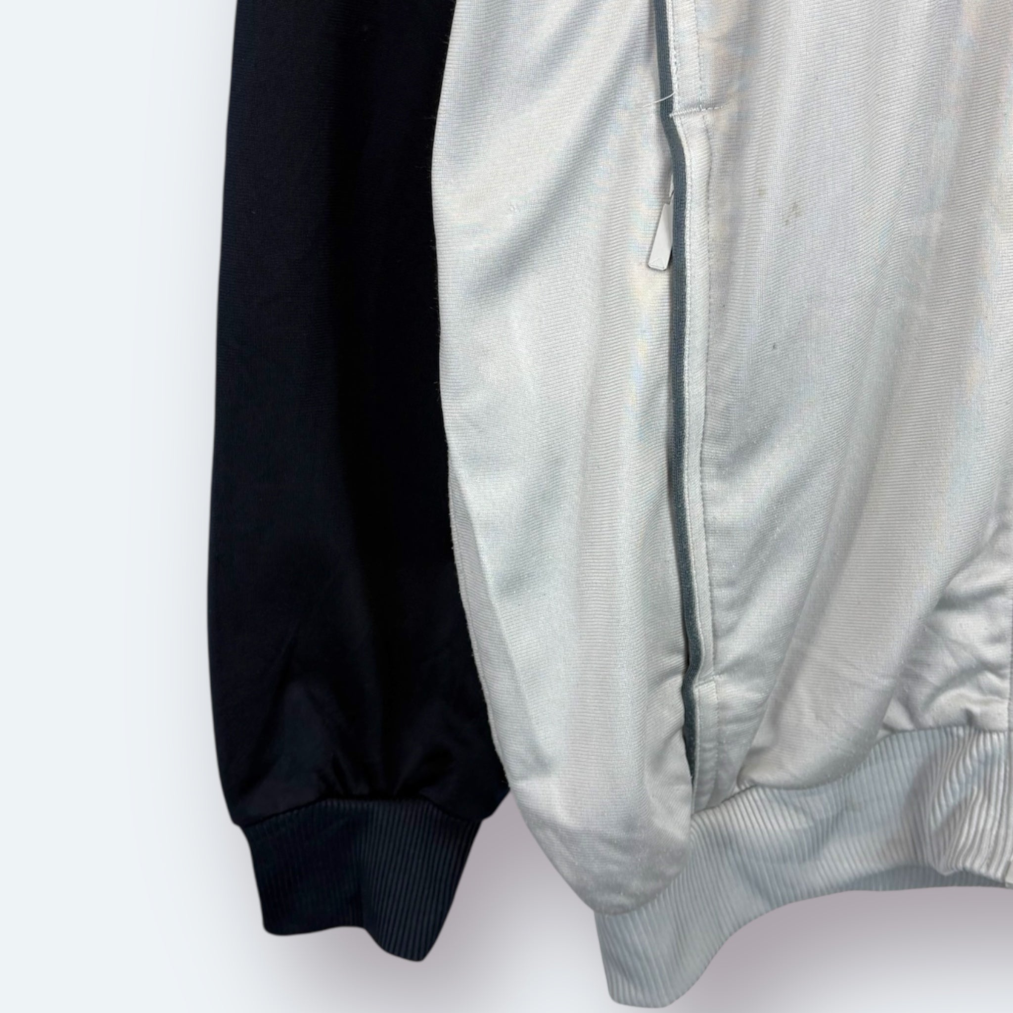 Adidas Vintage Trainingsjacke Grau Schwarz S - Vinverse