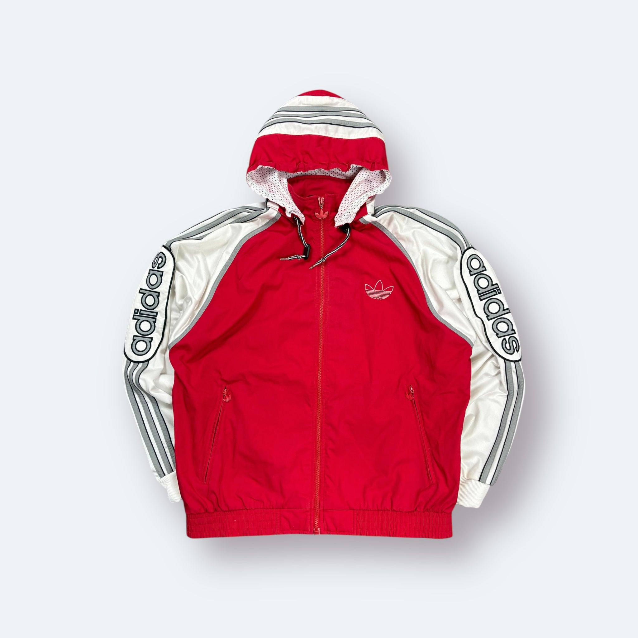 Adidas 80er Vintage Trainingsjacke Rot M - Vinverse
