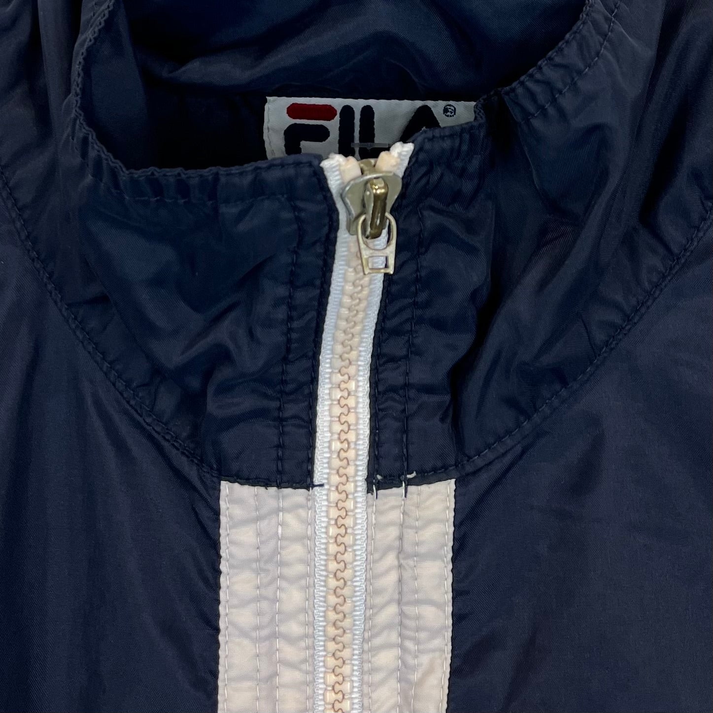 Fila Windbreaker bestickt Blau Gelb L - Vinverse