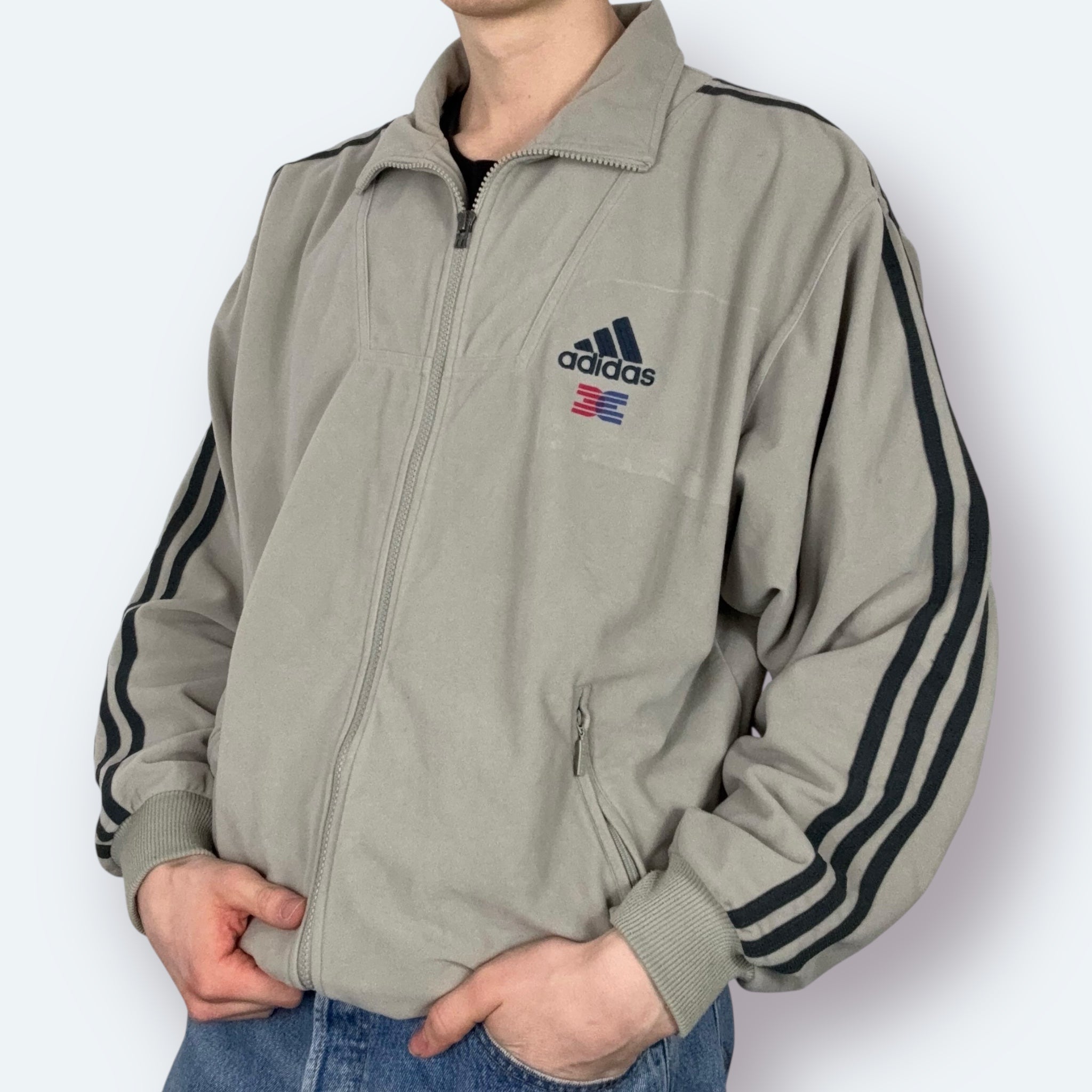 Adidas 1999 Vintage Trainingsjacke Samt M - Vinverse