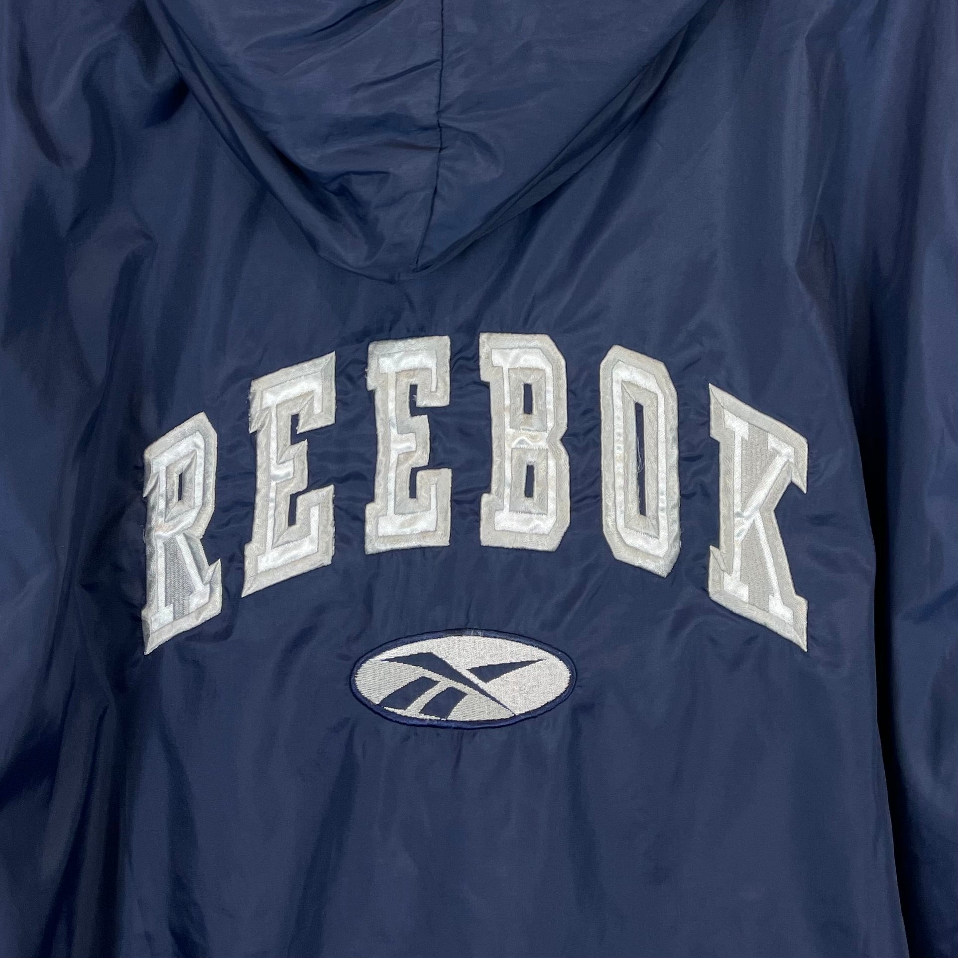 Reebok 2000er Vintage Jacke Marineblau L - Vinverse