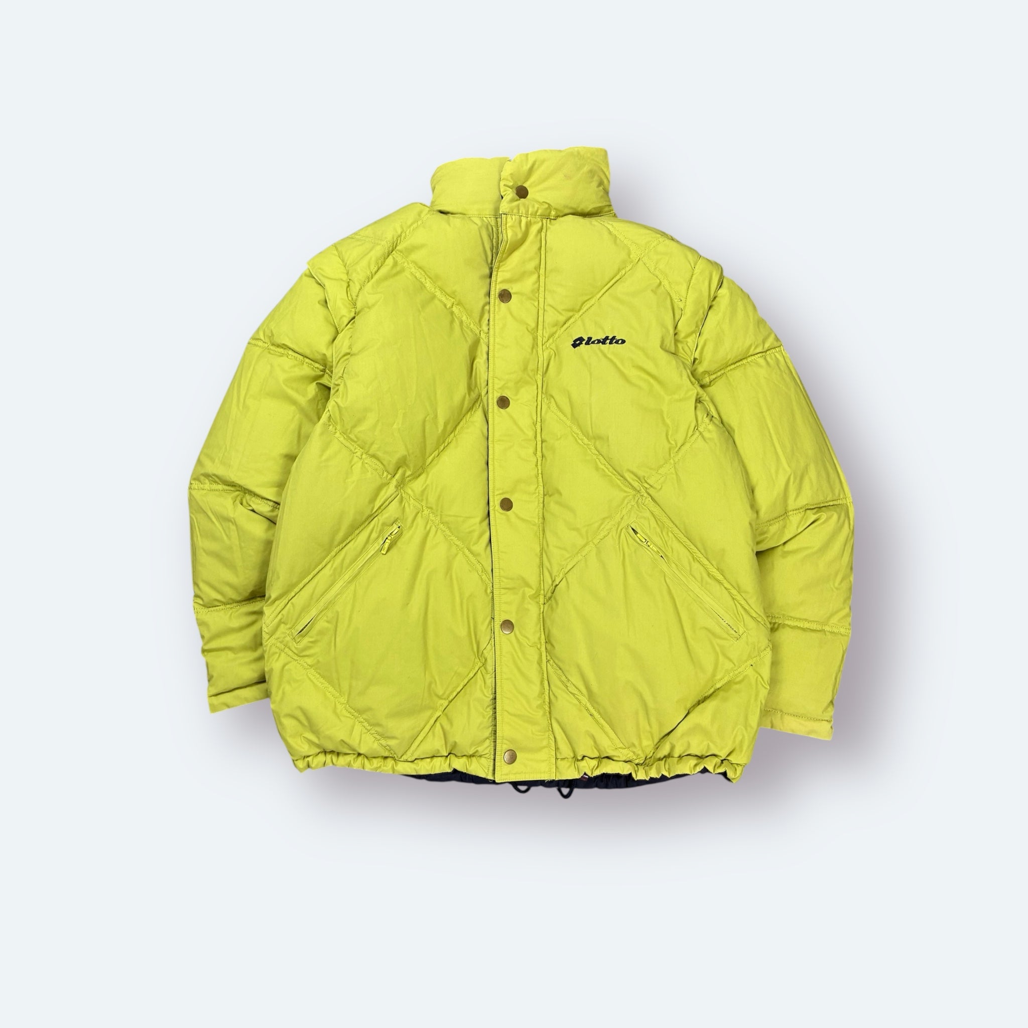 Lotto 90s Vintage Daunen Wendejacke Marineblau L - Vinverse