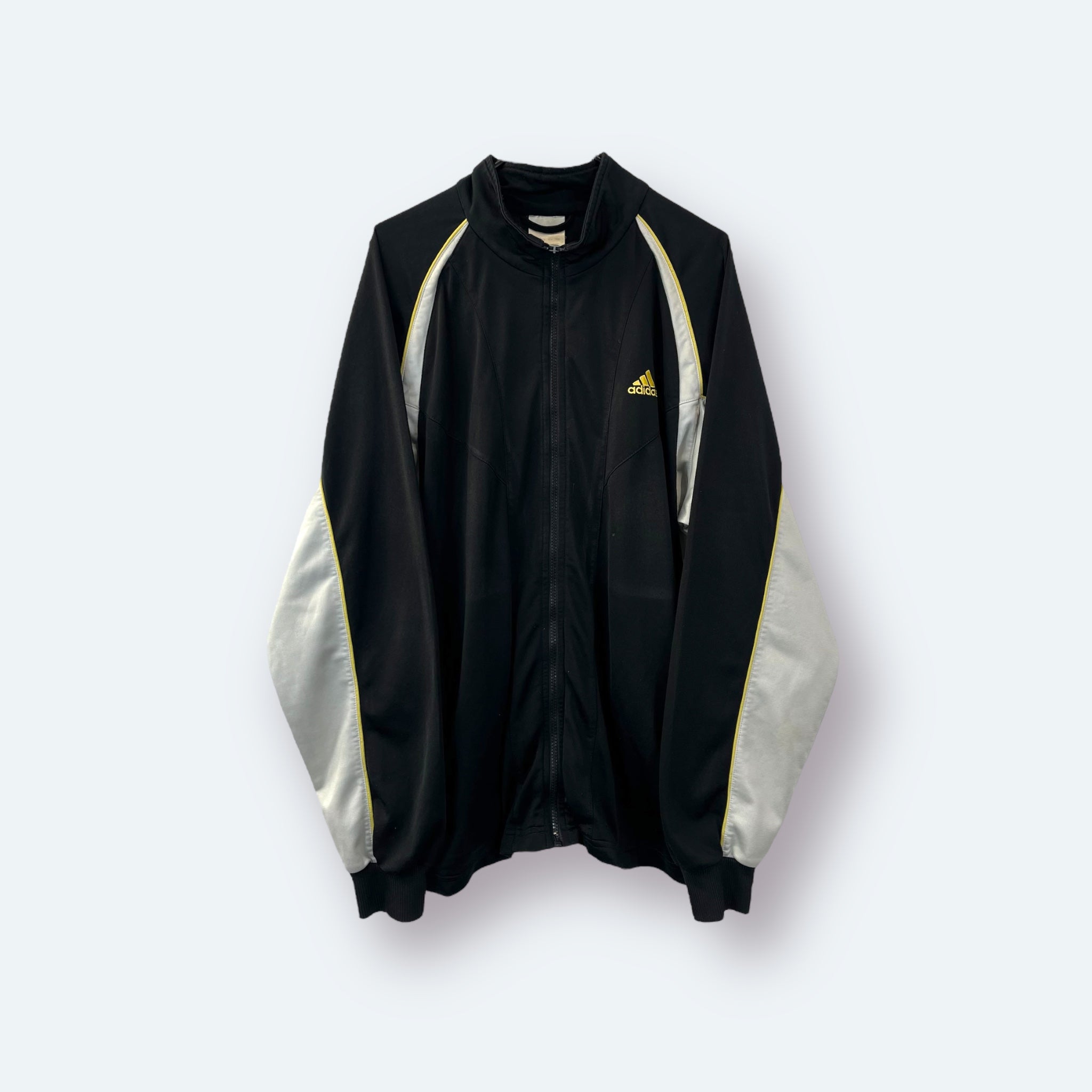 Adidas 2000er Trainingsjacke bestickt Schwarz L - Vinverse