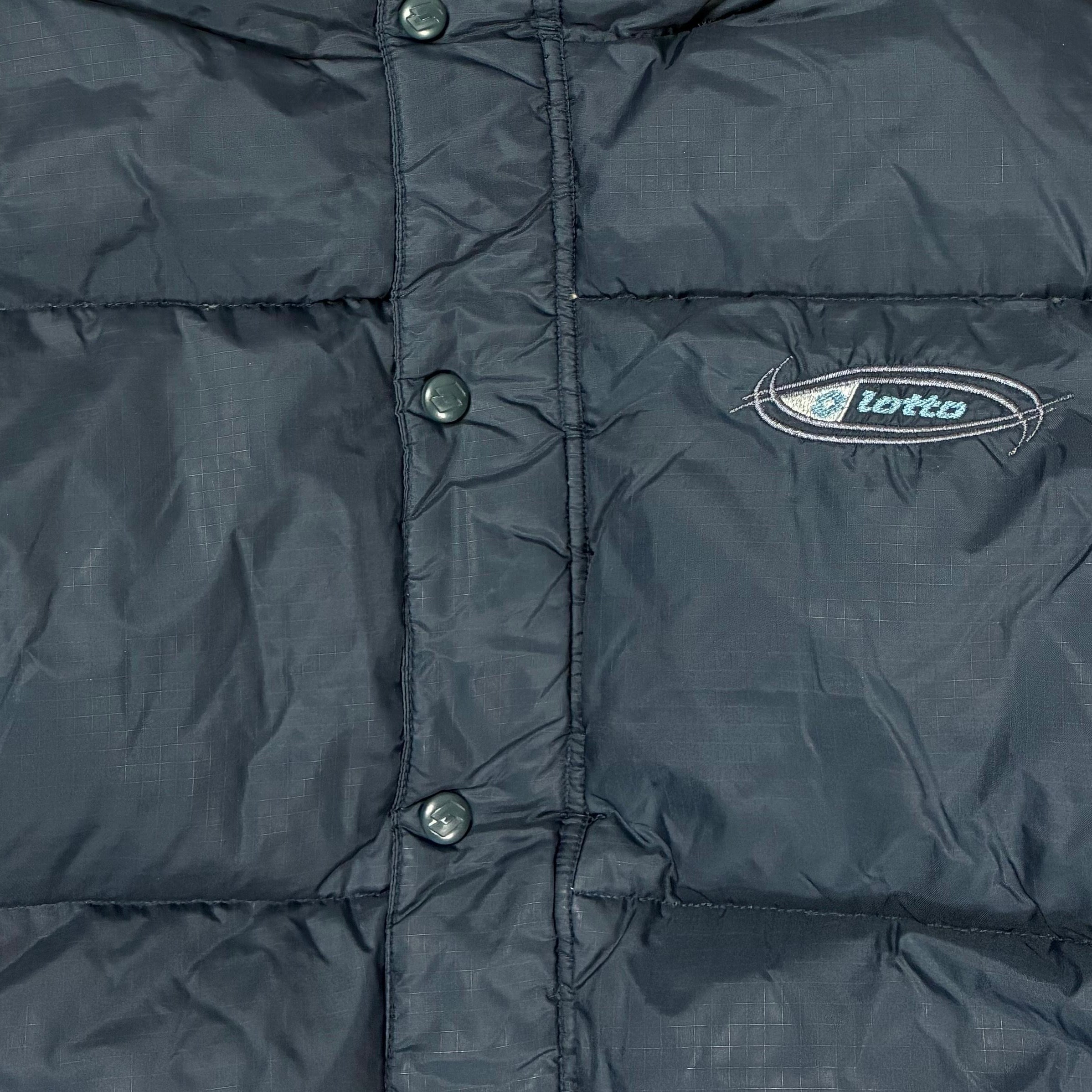 Lotto 2000s Vintage Puffer Jacke Marineblau L - Vinverse