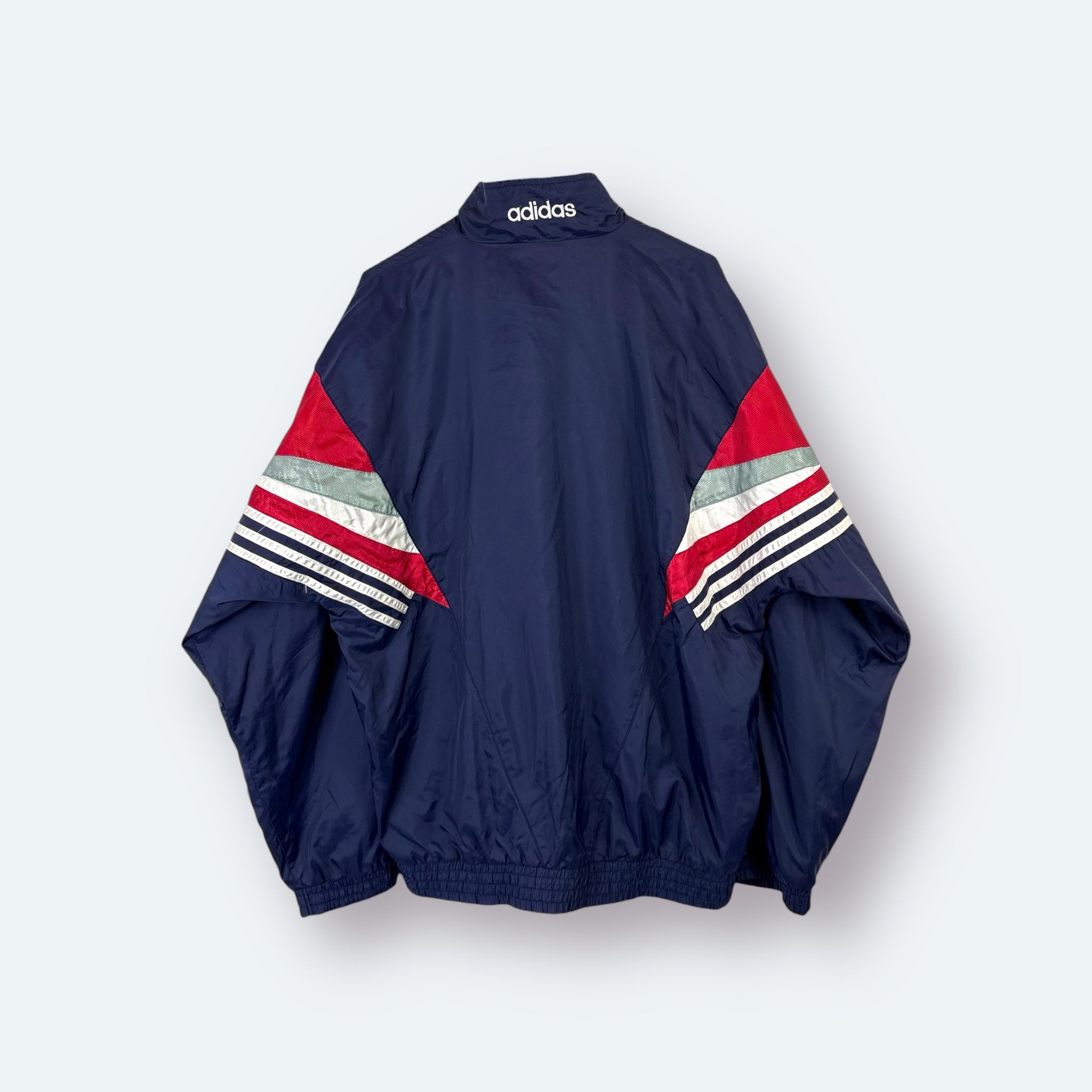 Adidas 90s Vintage Trainingsjacke Marineblau Rot M - Vinverse