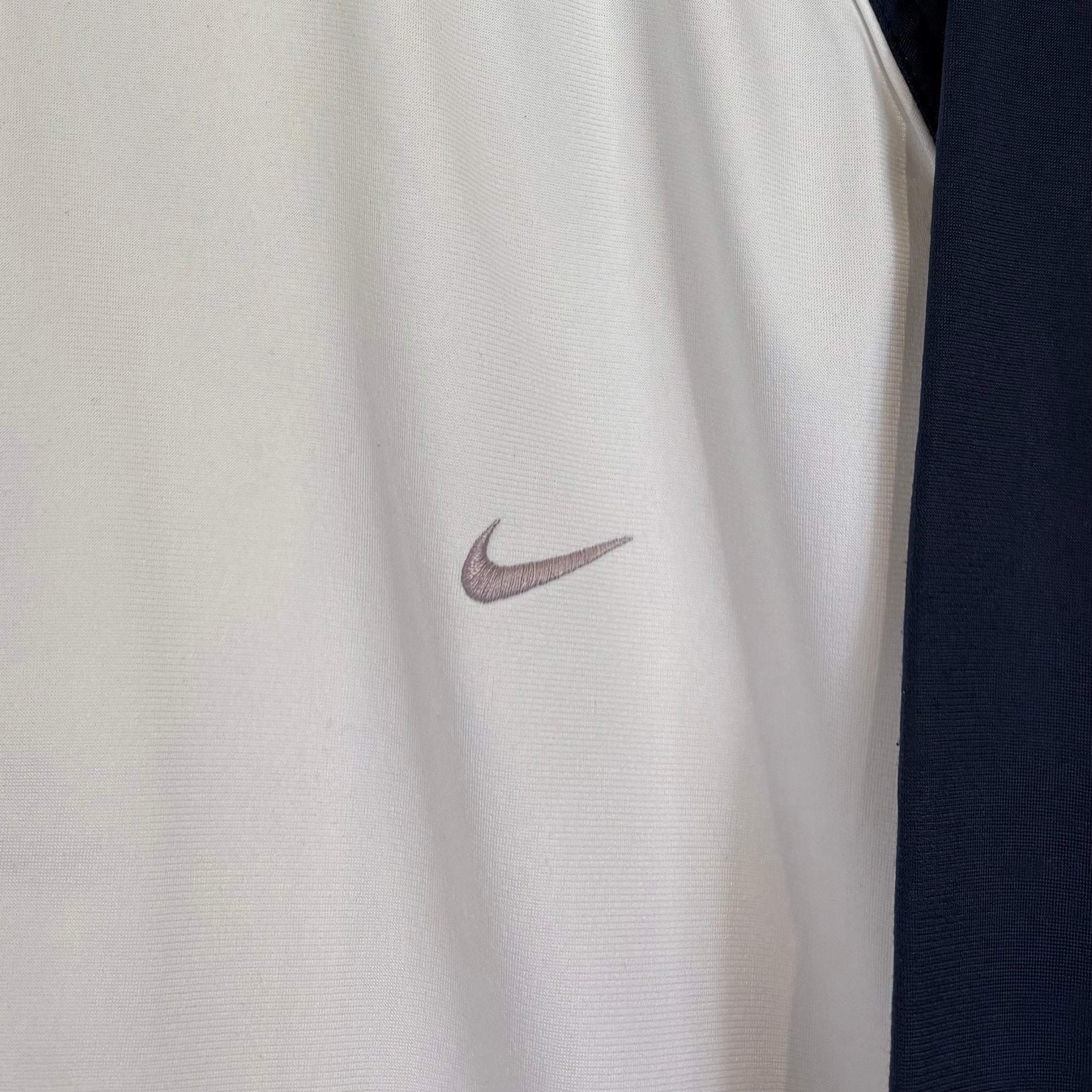 Nike 2000s Trainingsjacke Weiß Blau L - Vinverse