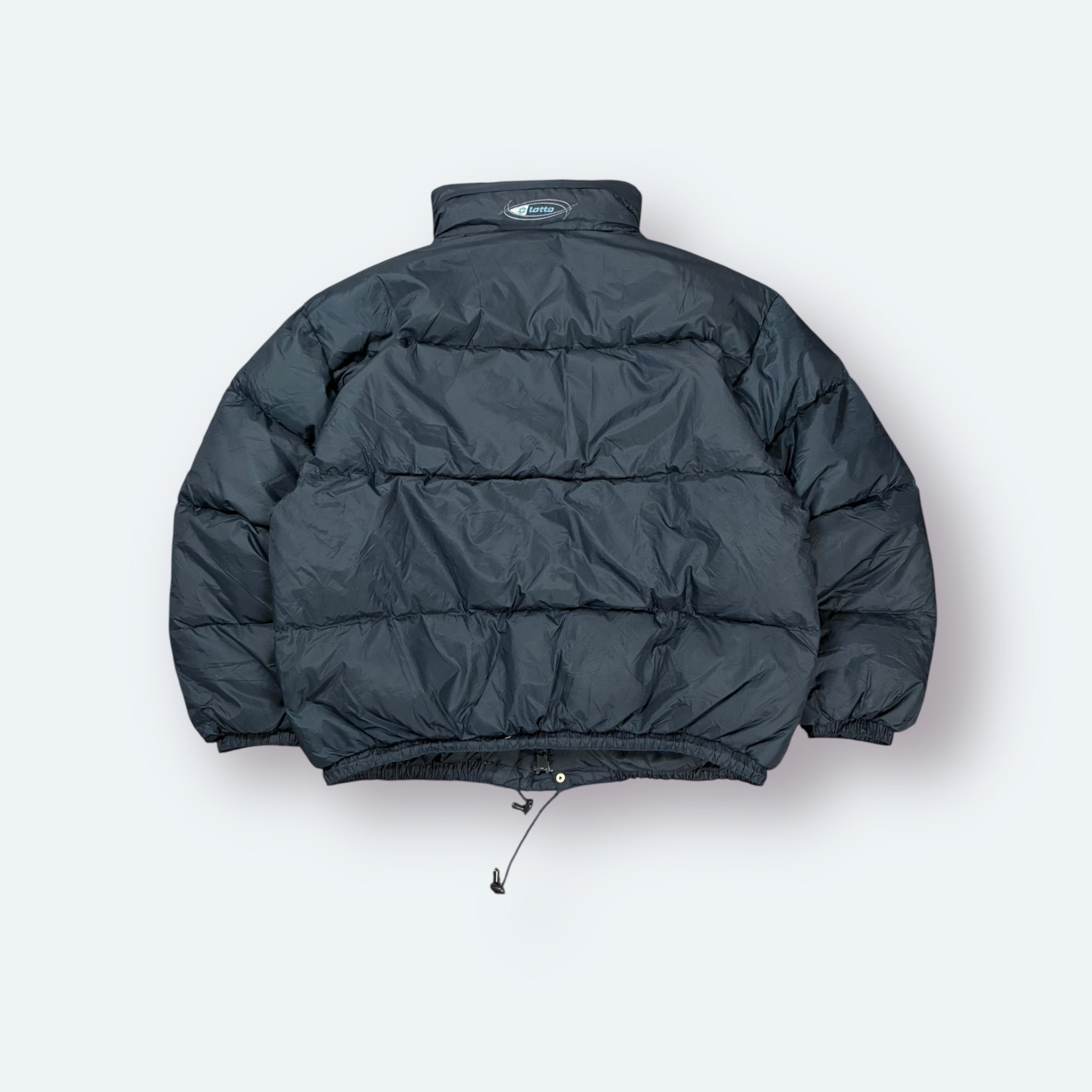 Lotto 2000s Y2K Daunen Puffer Jacke Marineblau XXL - Vinverse
