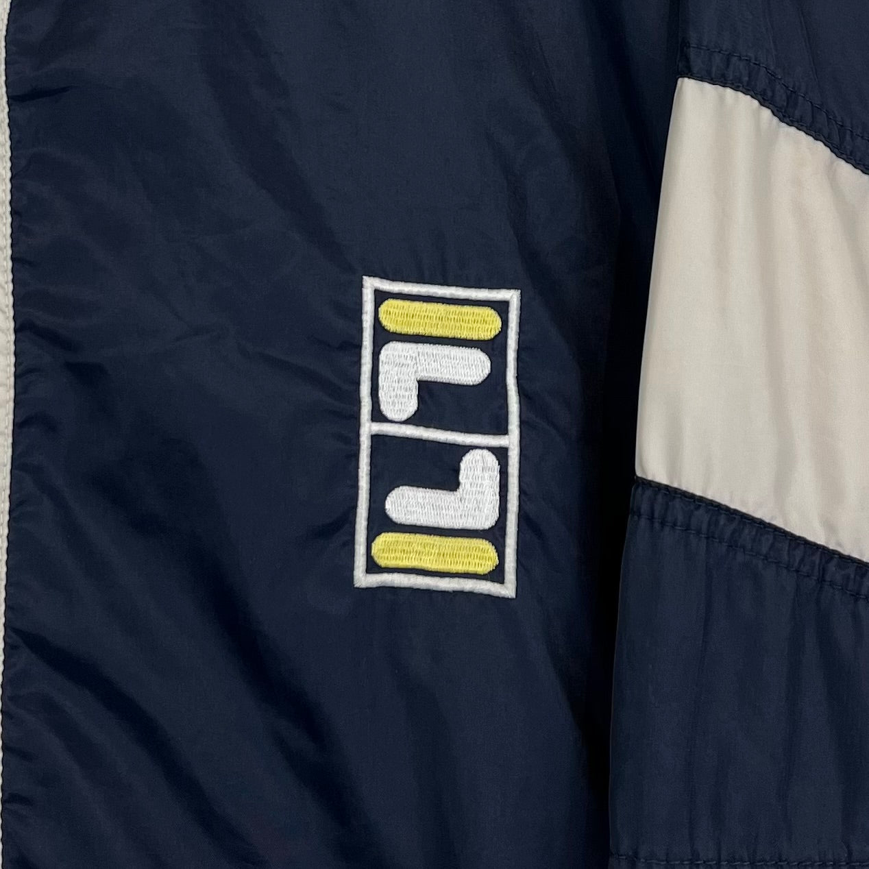 Fila Windbreaker bestickt Blau Gelb L - Vinverse