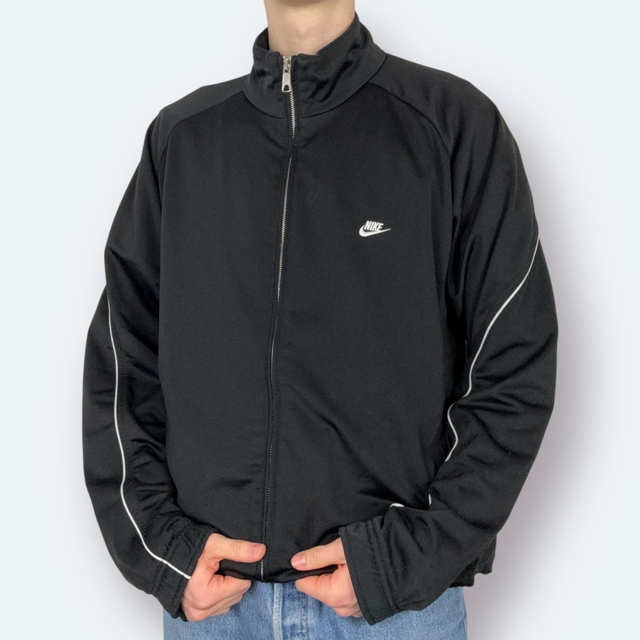 Nike 2000s Trainingsjacke Schwarz XL - Vinverse