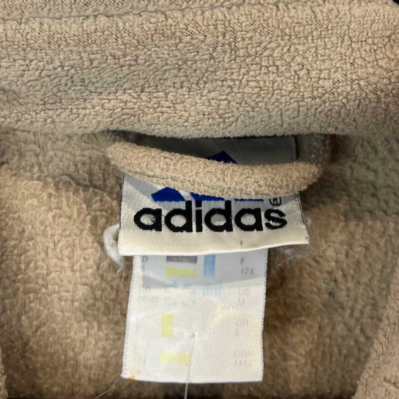 Adidas 90er Vintage Fleece Jacke Beige L - Vinverse