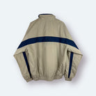 Adidas Vintage Trainingsjacke Beige Marineblau M - Vinverse