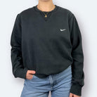 Nike Y2K 2000s Sweater Schwarz S - Vinverse