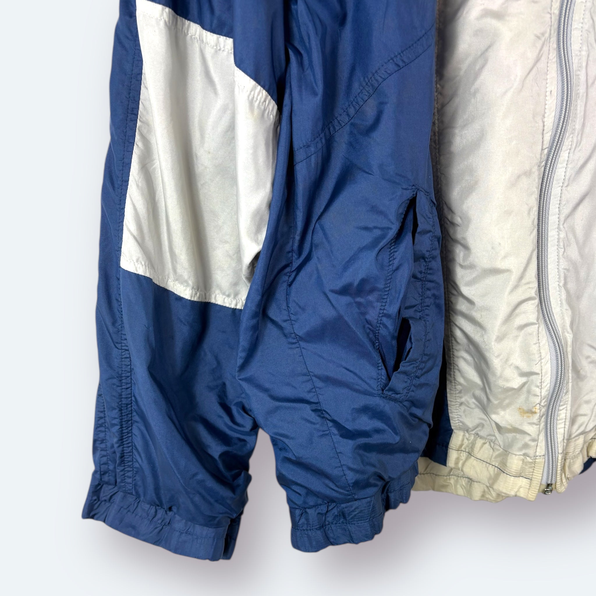 Puma 90s Vintage Trainingsjacke Weiß Blau M - Vinverse