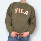 Fila Sweater Big Logo Khaki L - Vinverse