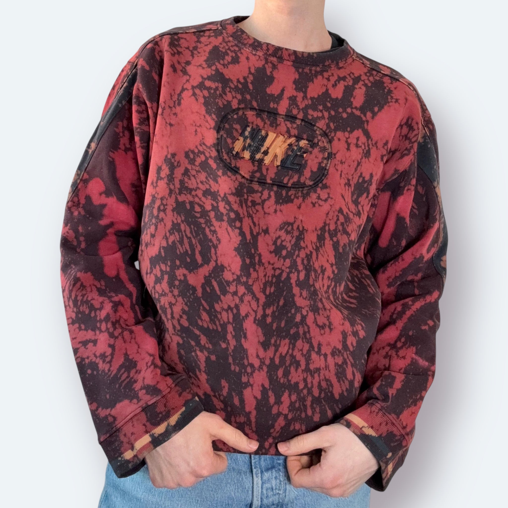 Nike Sweater 2000s Y2K Re:Bleach L - Vinverse