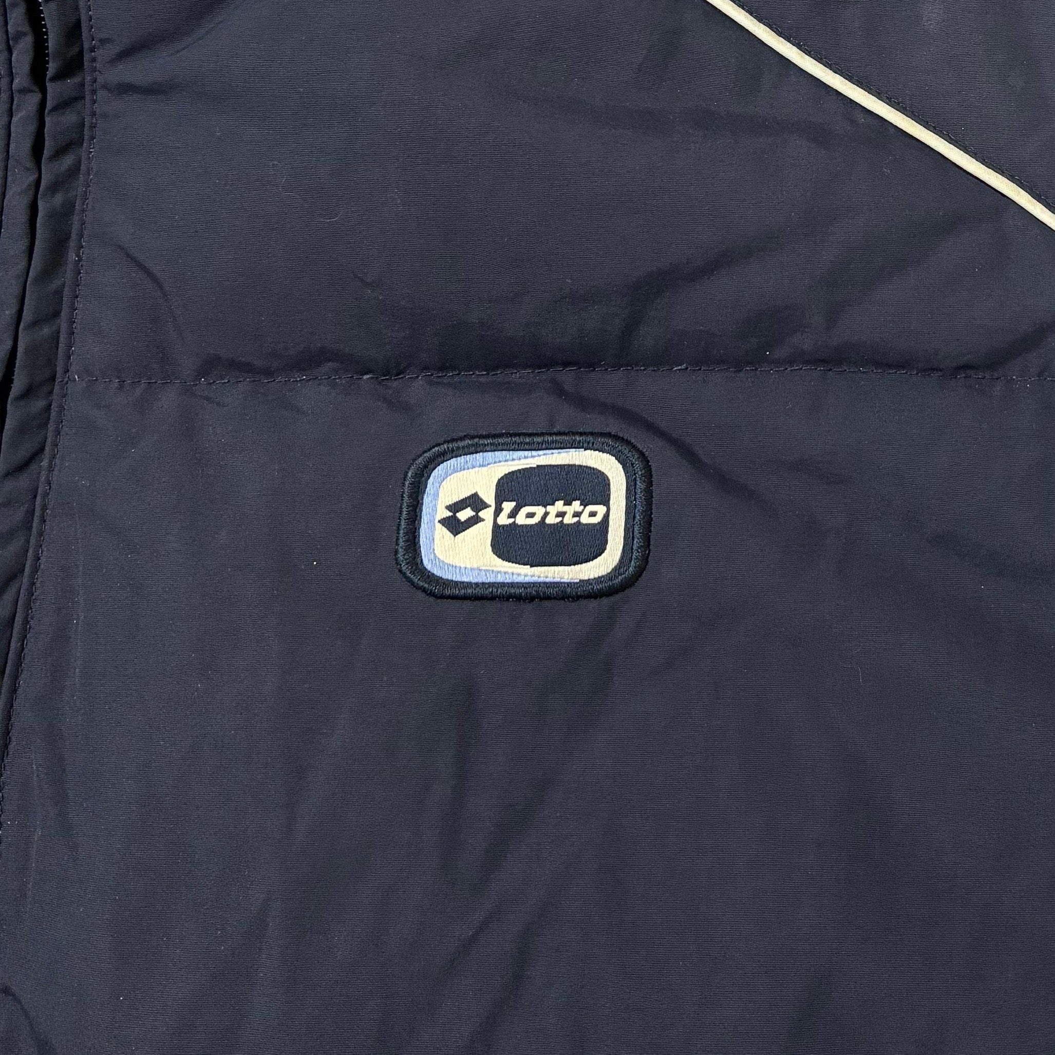 Lotto 2000s Y2K Daunen Puffer Jacke Marineblau L - Vinverse