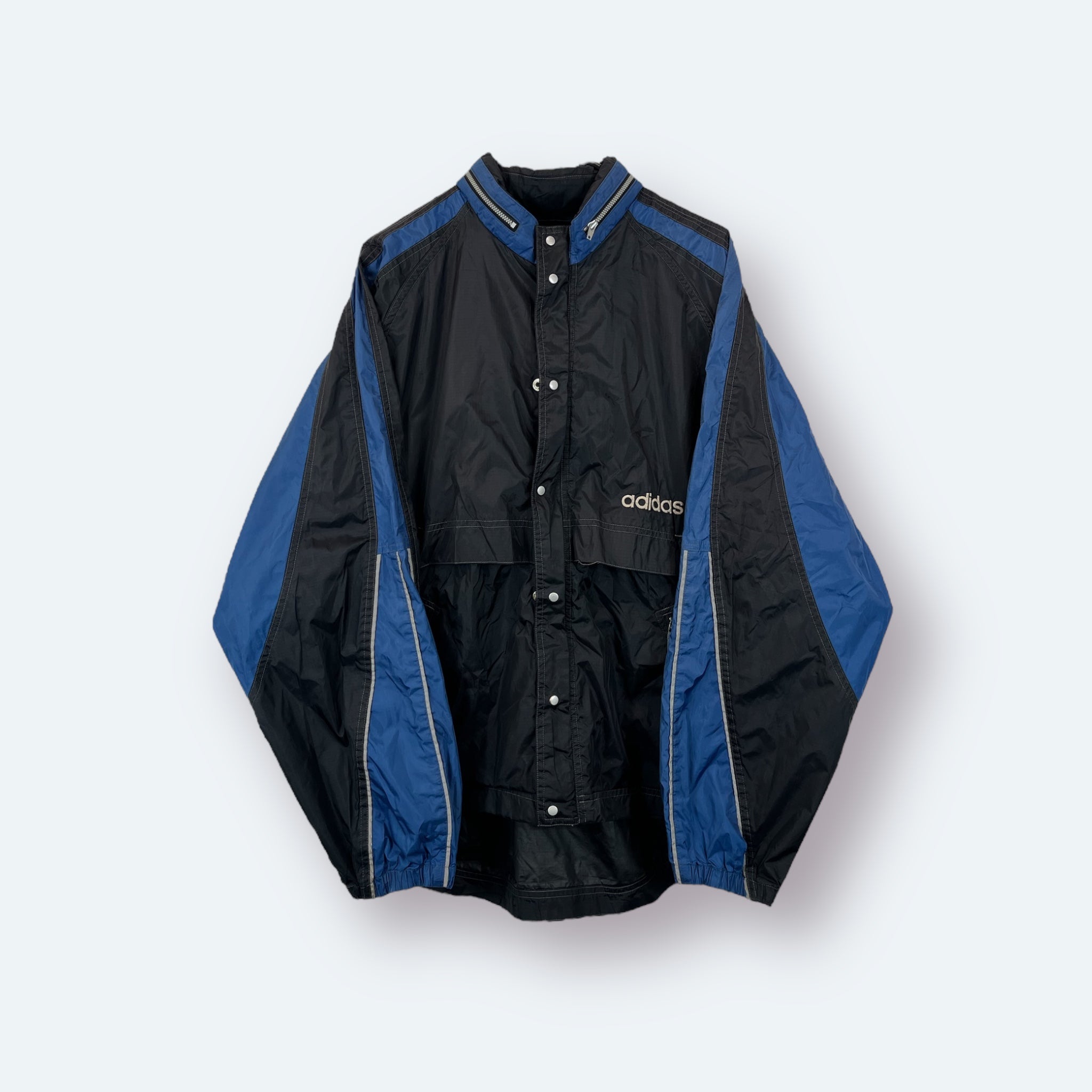 Adidas 80er Vintage Jacke bestickt Schwarz M - Vinverse