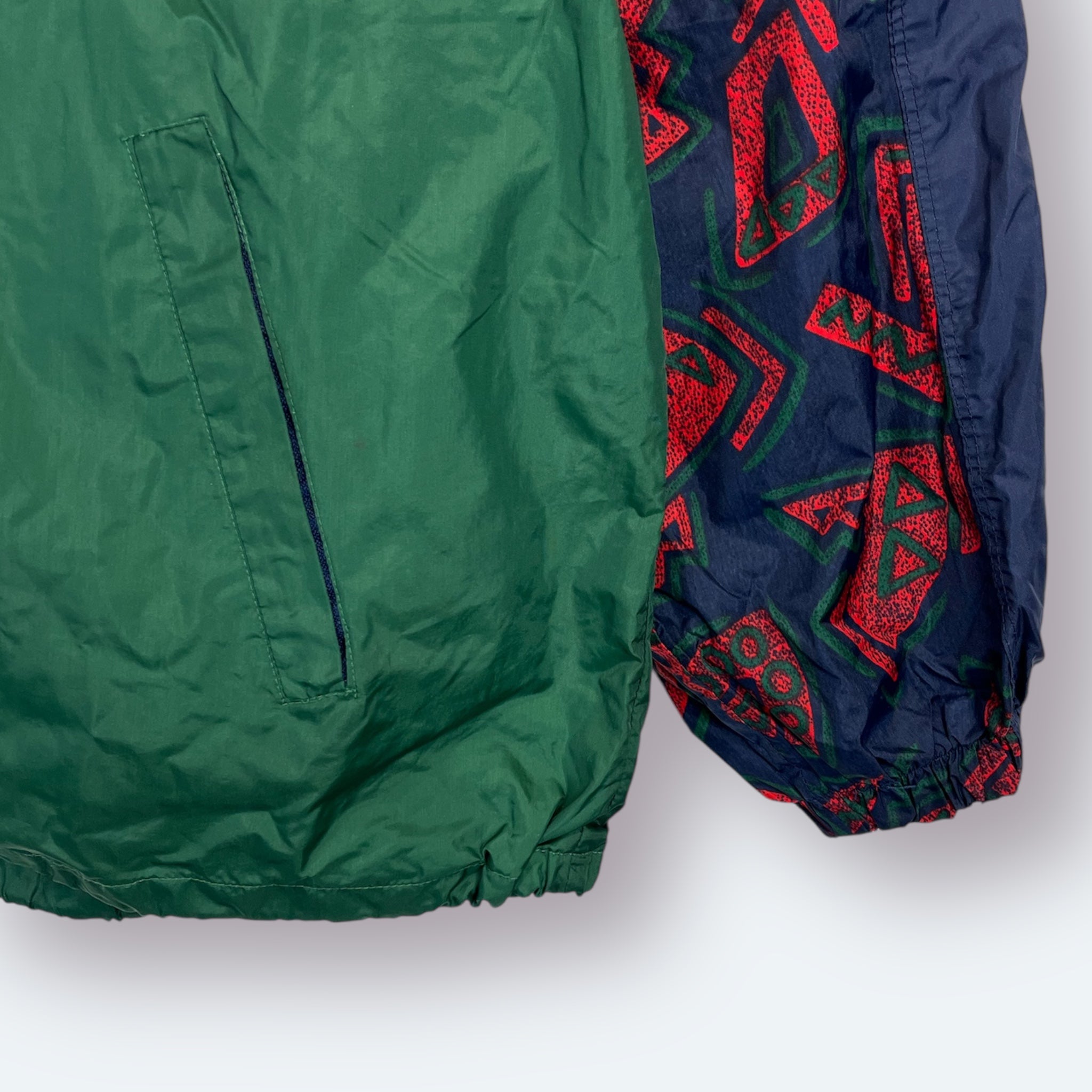 Shamp 90s Vintage Trainingsjacke Blau Grün M - Vinverse