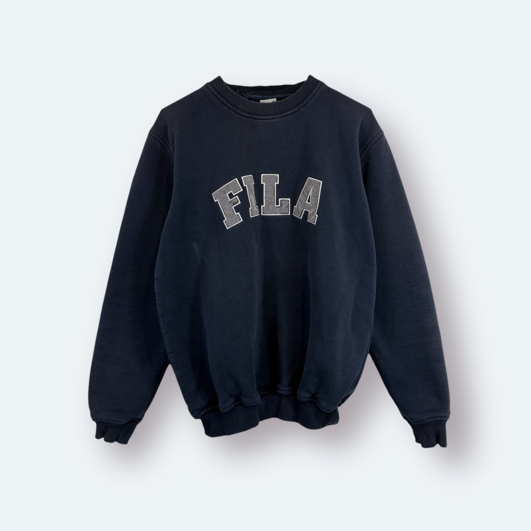 Fila Big Logo Sweater Marineblau S - Vinverse