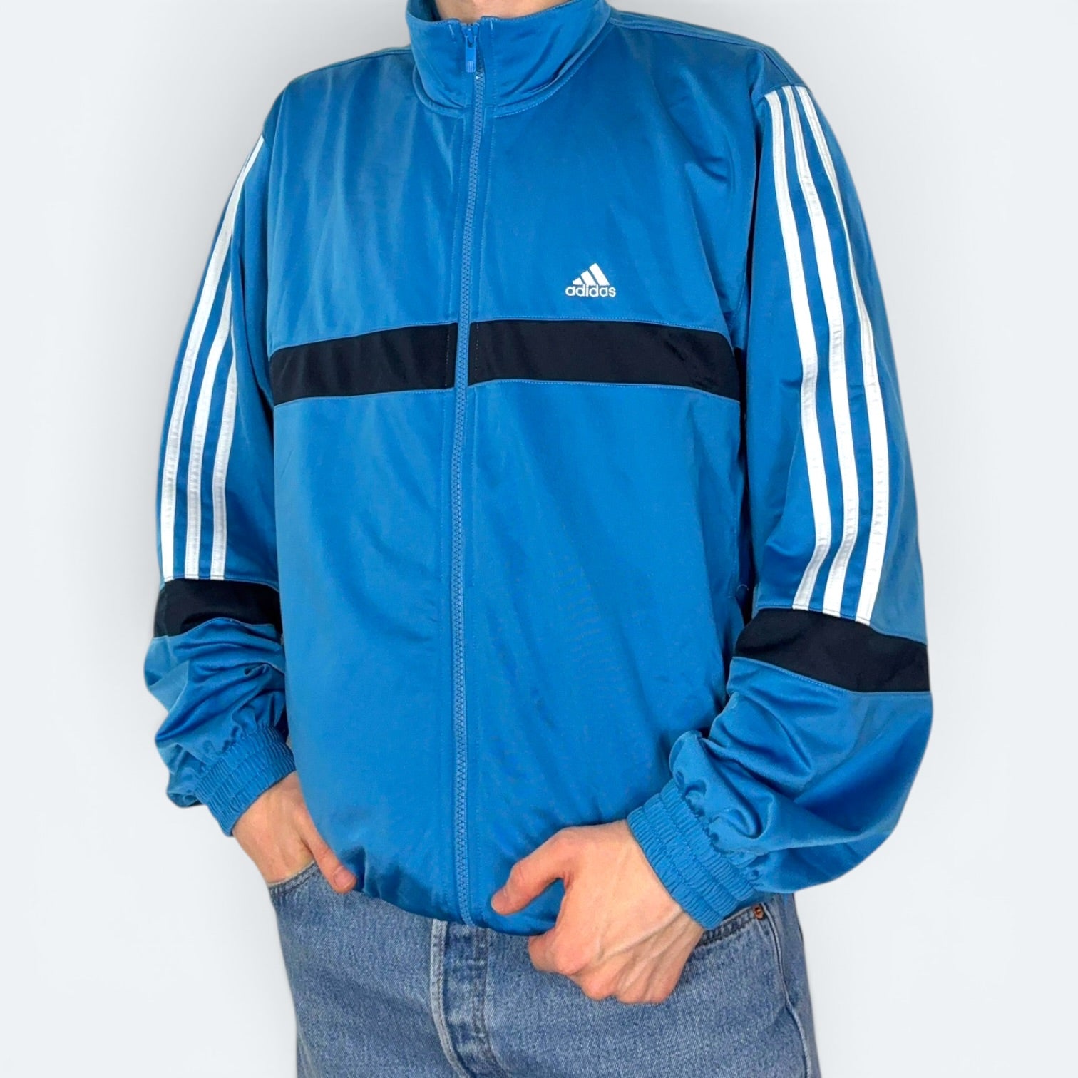 Adidas Trainingsjacke 2006 Blau Schwarz M - Vinverse