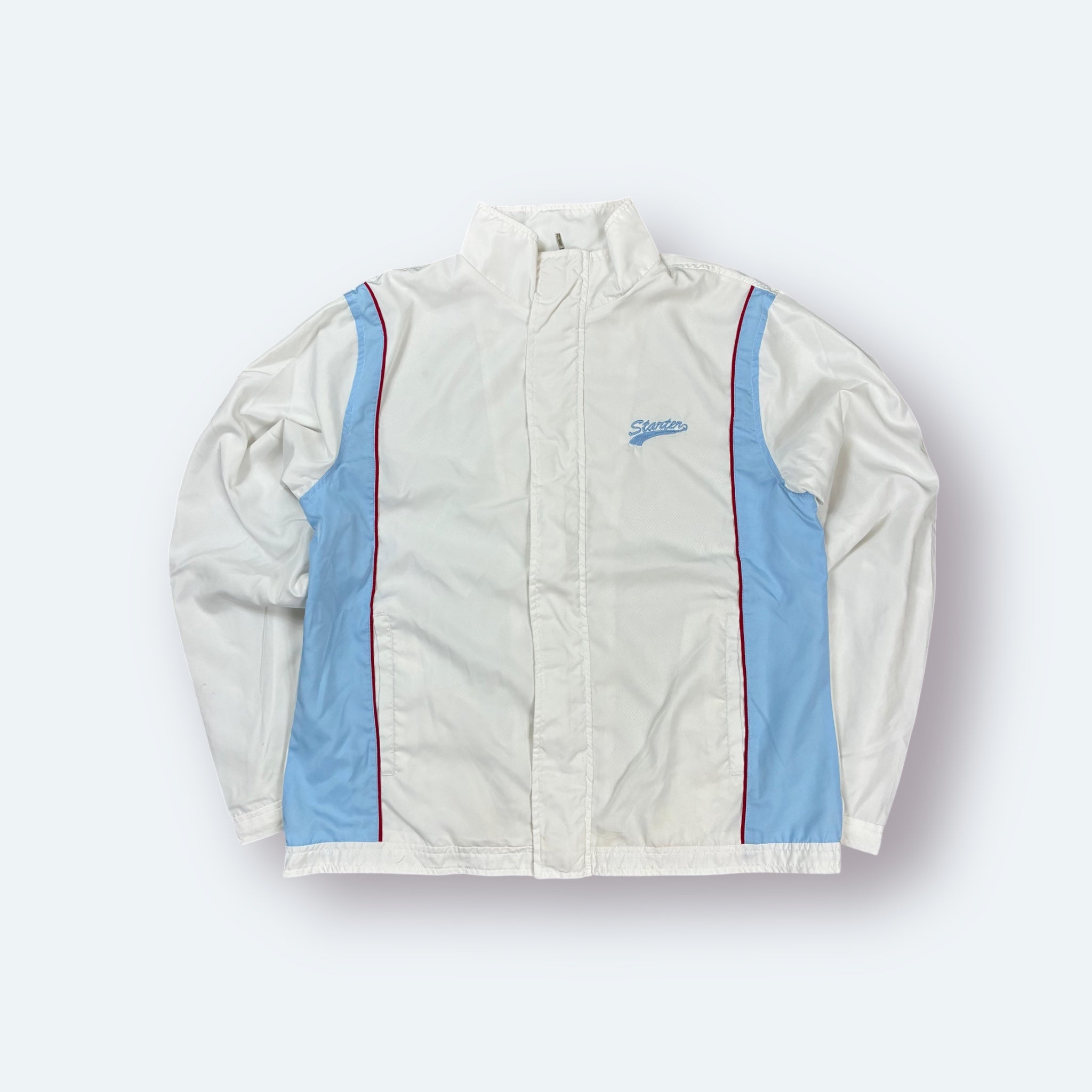Starter 2000er Trainingsjacke bestickt Weiß S - Vinverse