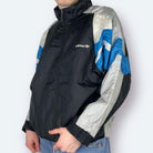 Adidas Vintage Trainingsjacke Schwarz Blau Weiß M - Vinverse