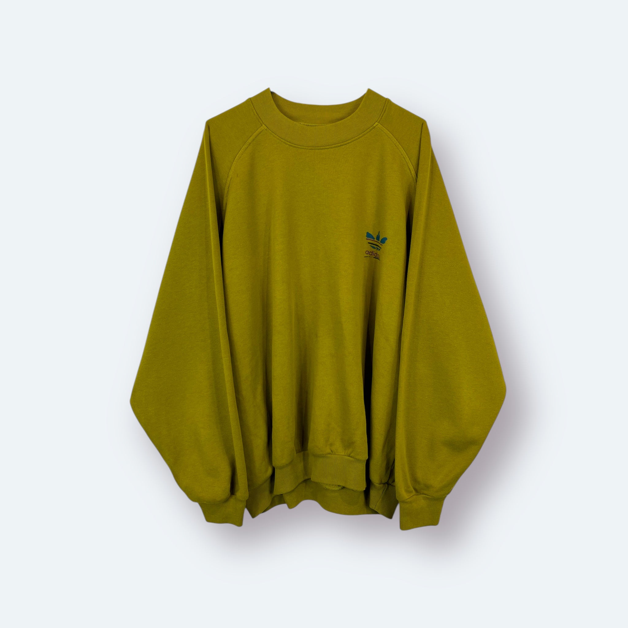 Adidas 80s Vintage Sweater Khaki L - Vinverse