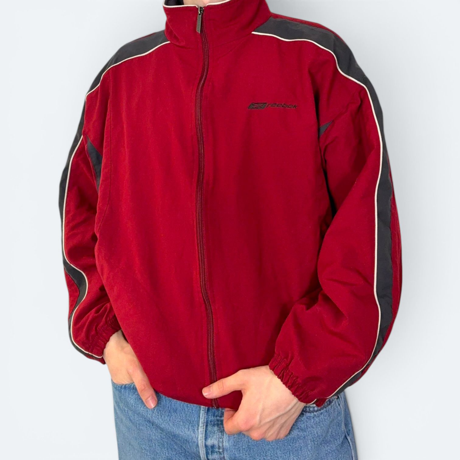 Reebok Vintage Trainingsjacke Rot L - Vinverse