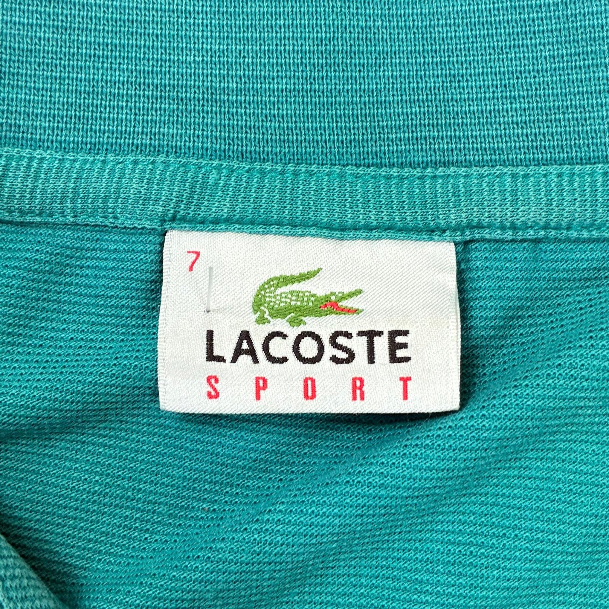 Lacoste Polo Shirt bestickt Türkis L - Vinverse