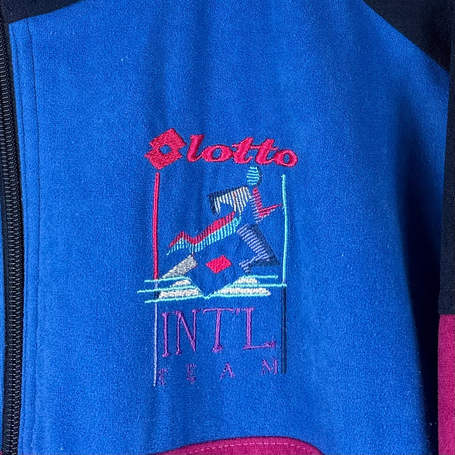 Lotto 90s Vintage Samt Trainingsjacke L - Vinverse