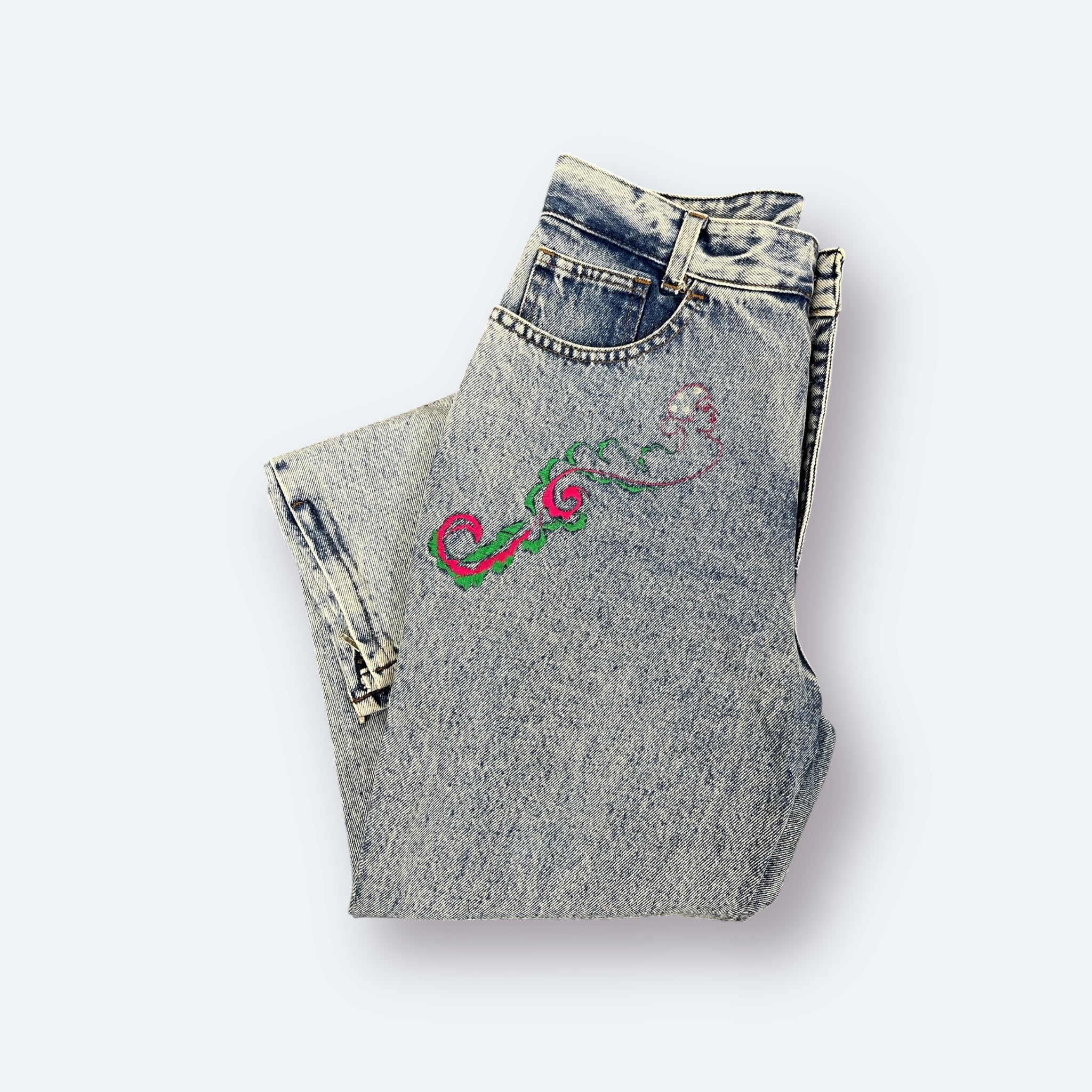 Pop84 Jeans Hose bestickt 48/34 - Vinverse