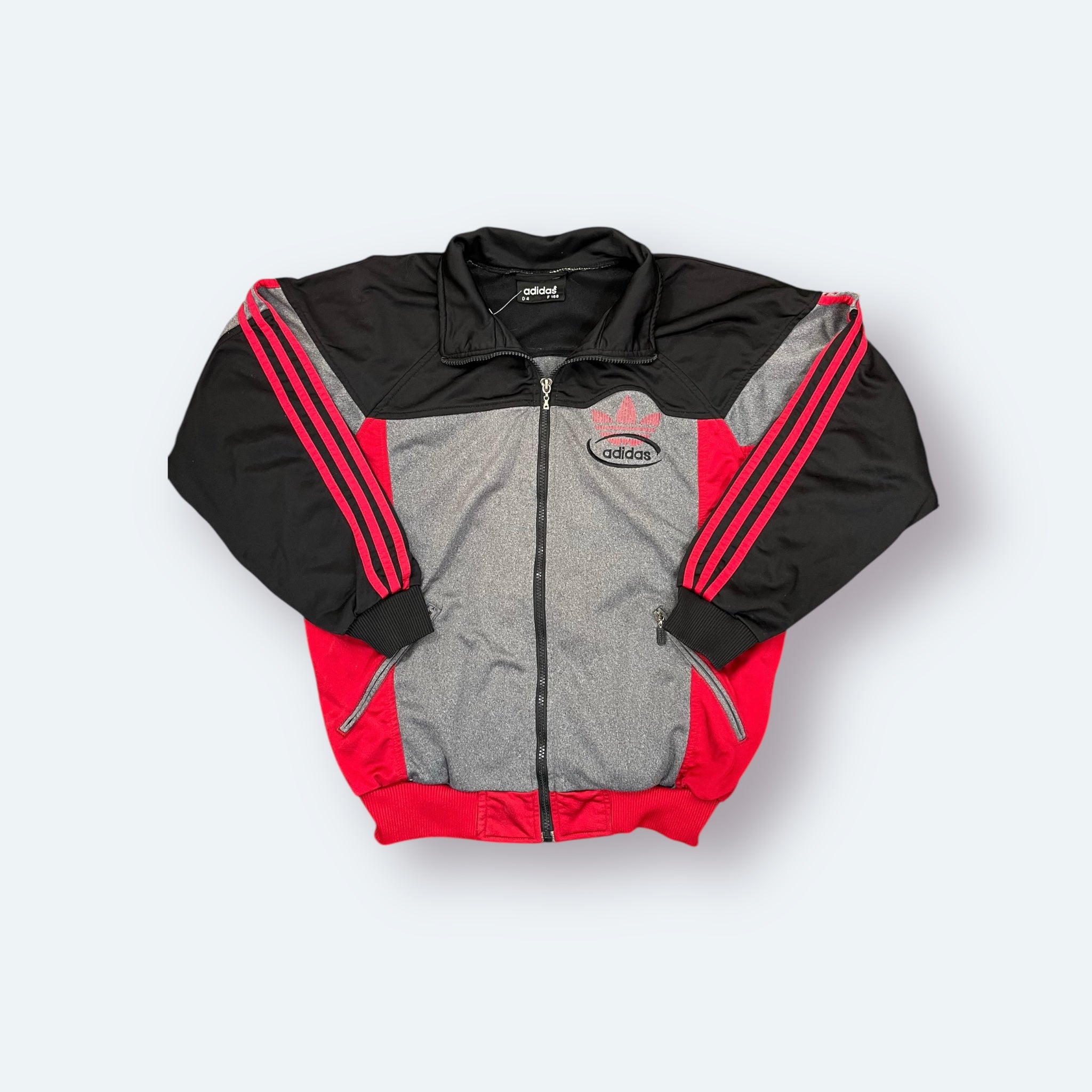 Adidas 80er Vintage Trainingsjacke bestickt S - Vinverse