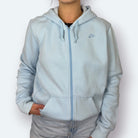 Nike Zip Hoodie 2000s Hellblau M - Vinverse