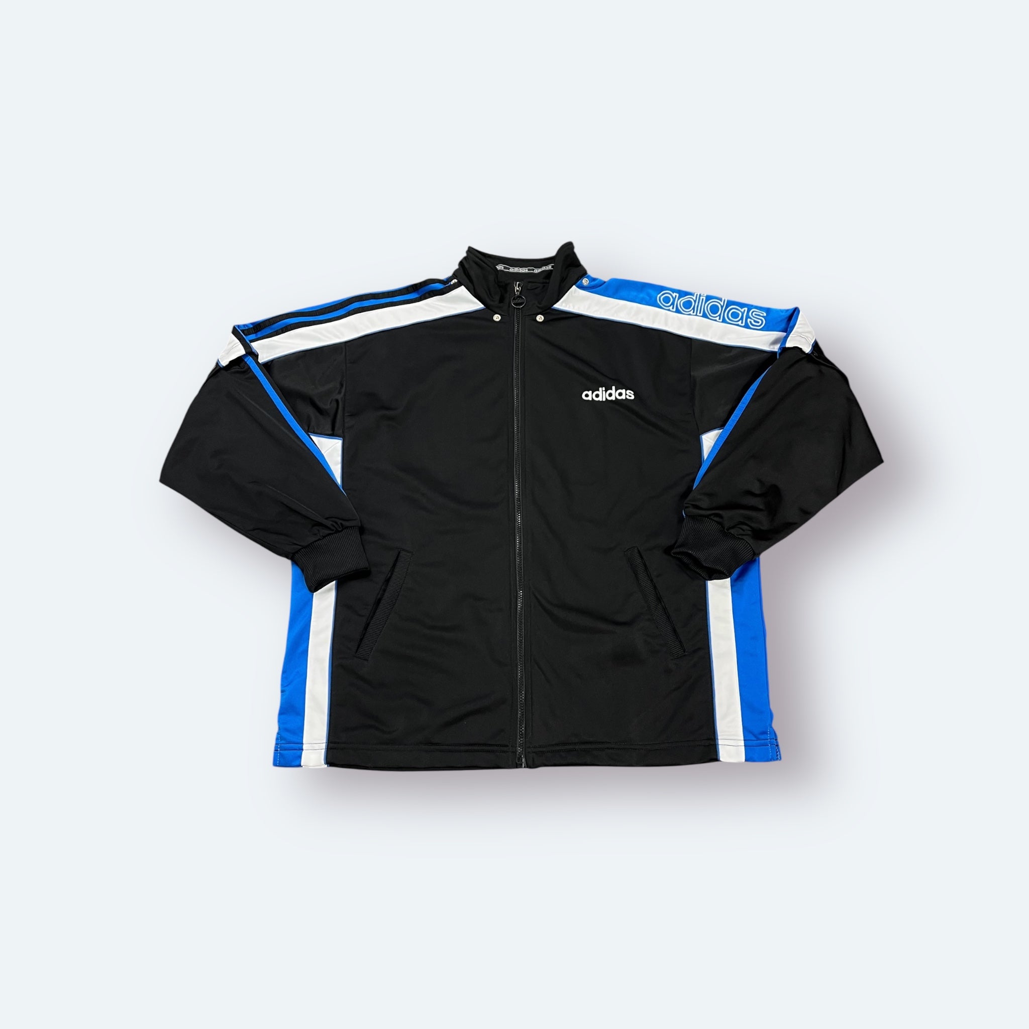 Adidas 90s Vintage Trainingsjacke Schwarz M - Vinverse