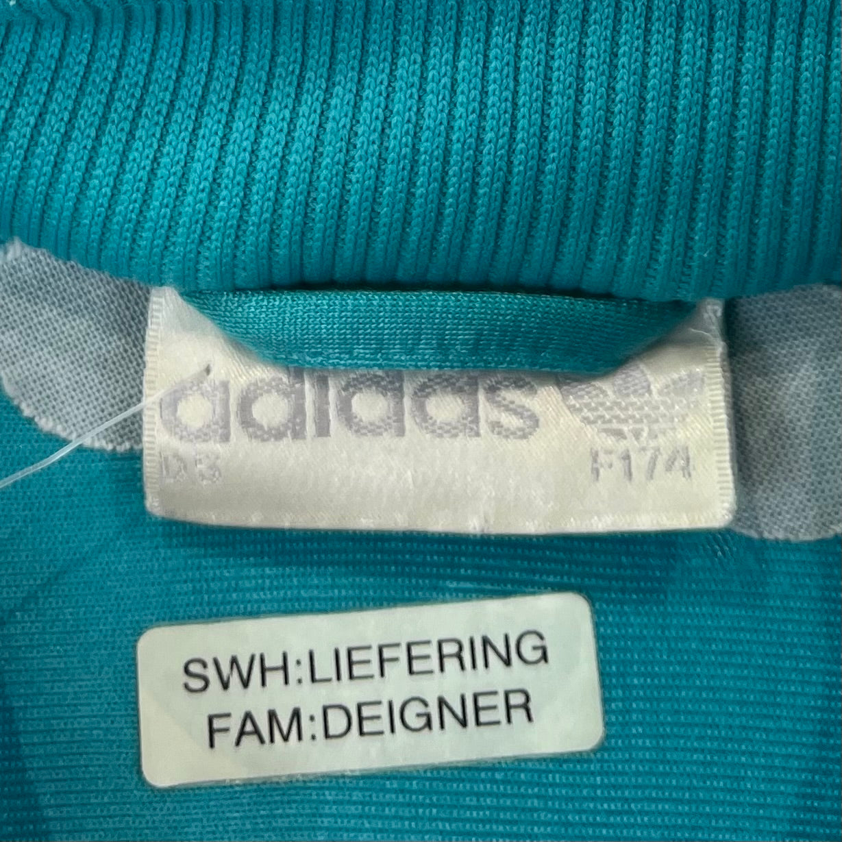 Adidas 80er Vintage Trainingsjacke Türkis M - Vinverse