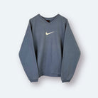 Nike 90s Washed Vintage Sweater Center Swoosh Blau M - Vinverse