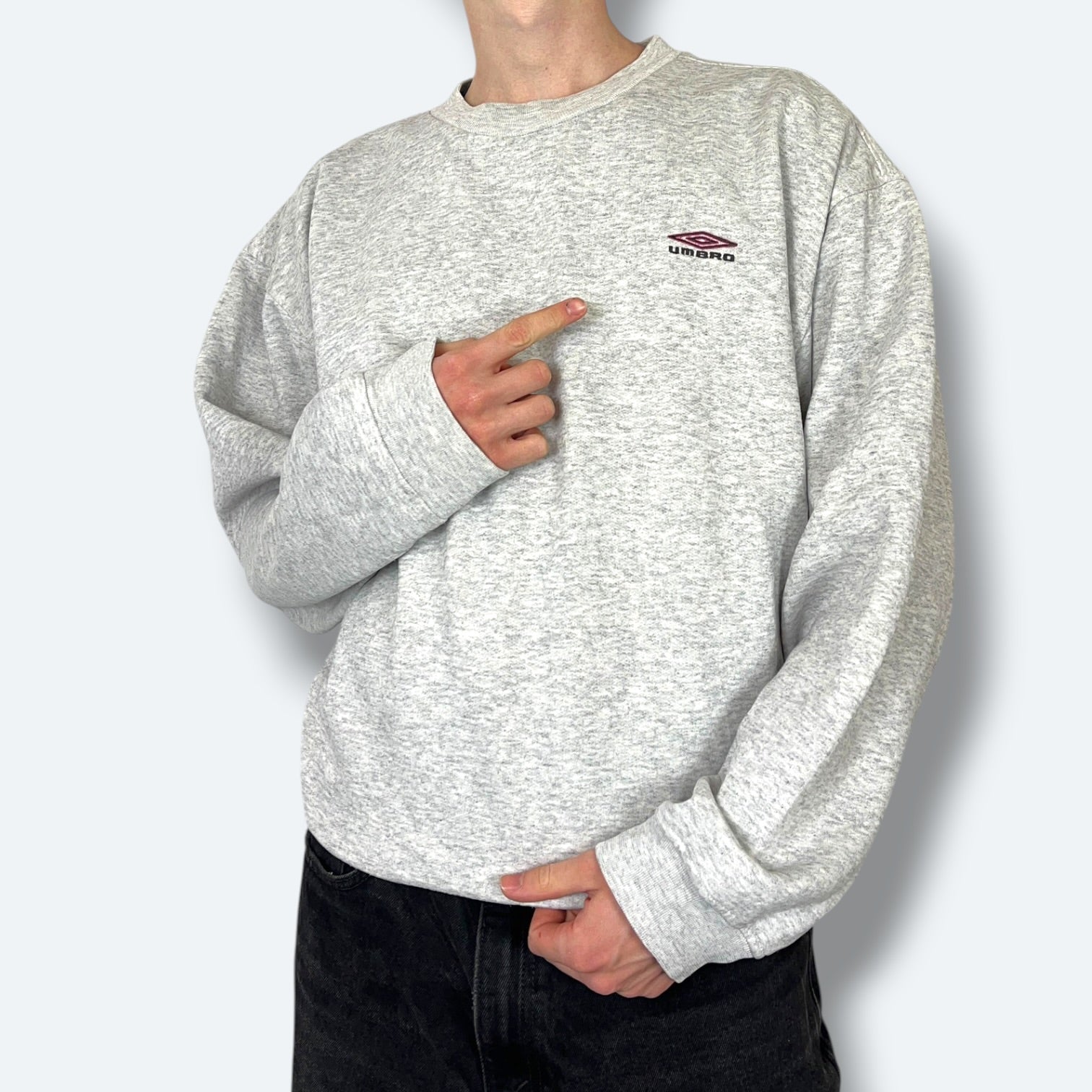 Umbro Vintage Sweater 90s Grau XL - Vinverse