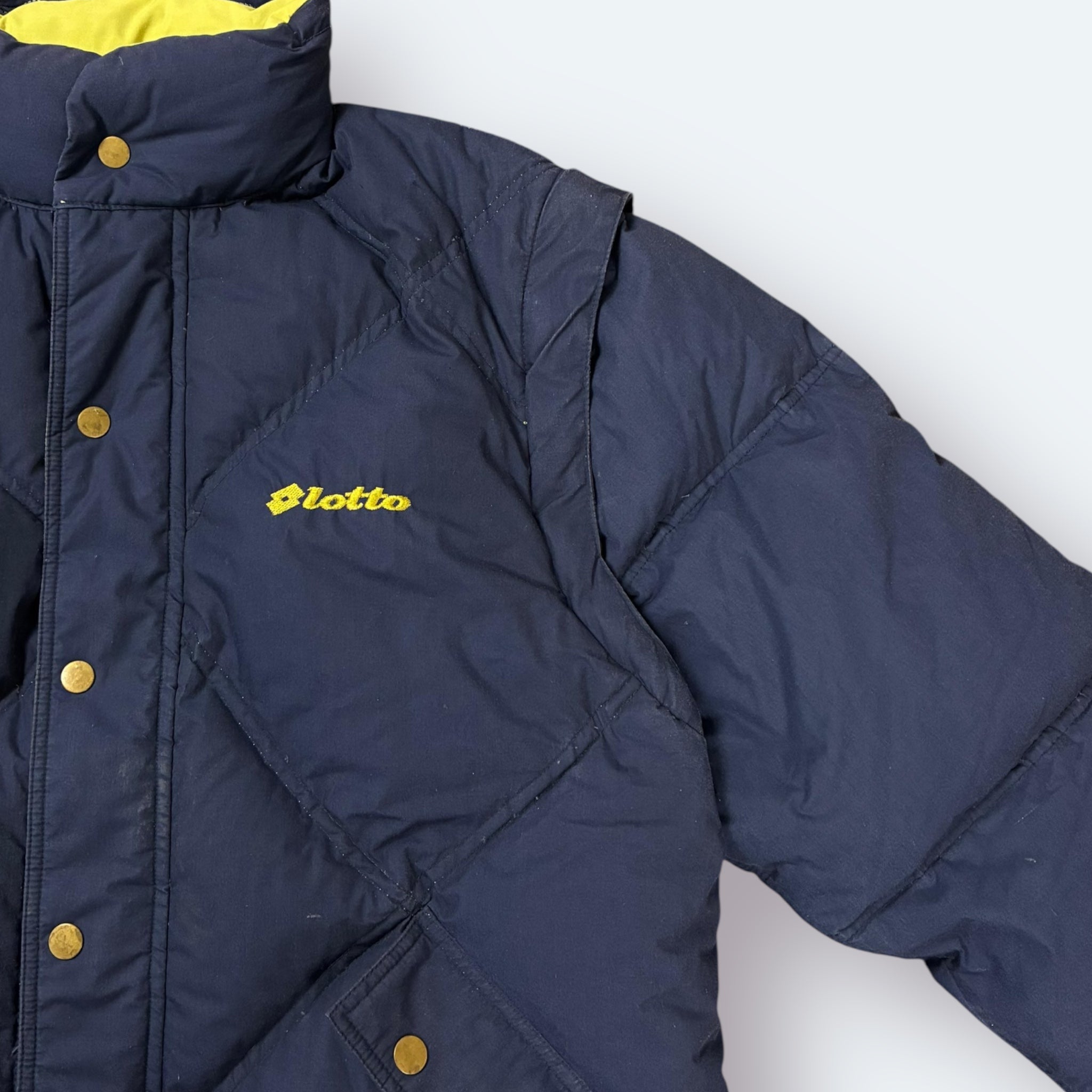 Lotto 90s Vintage Daunen Wendejacke Marineblau L - Vinverse