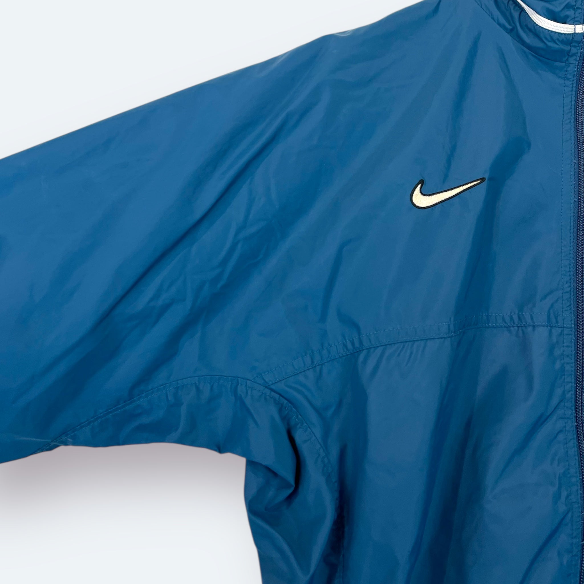 Nike Team 90s Vintage Windbreaker Blau M - Vinverse