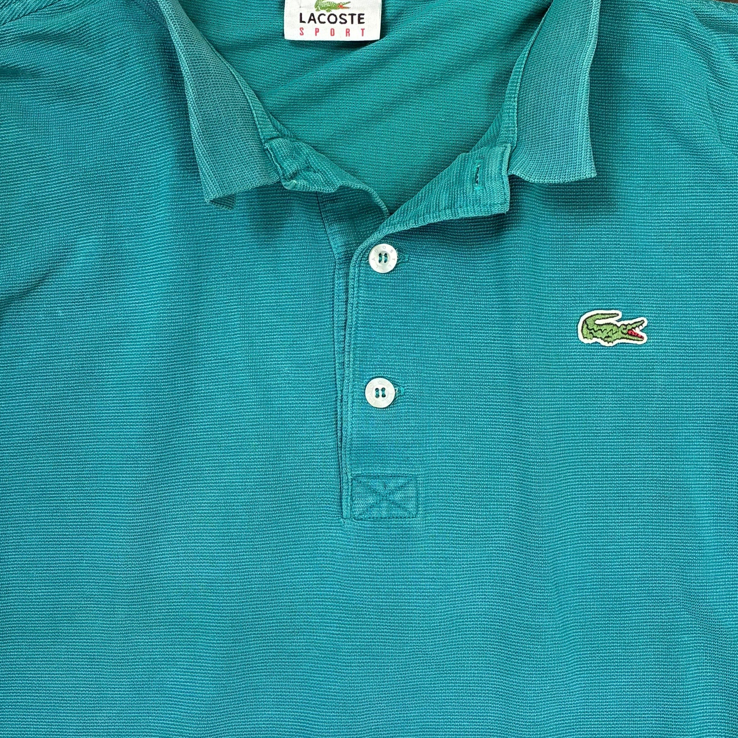 Lacoste Polo Shirt bestickt Türkis L - Vinverse